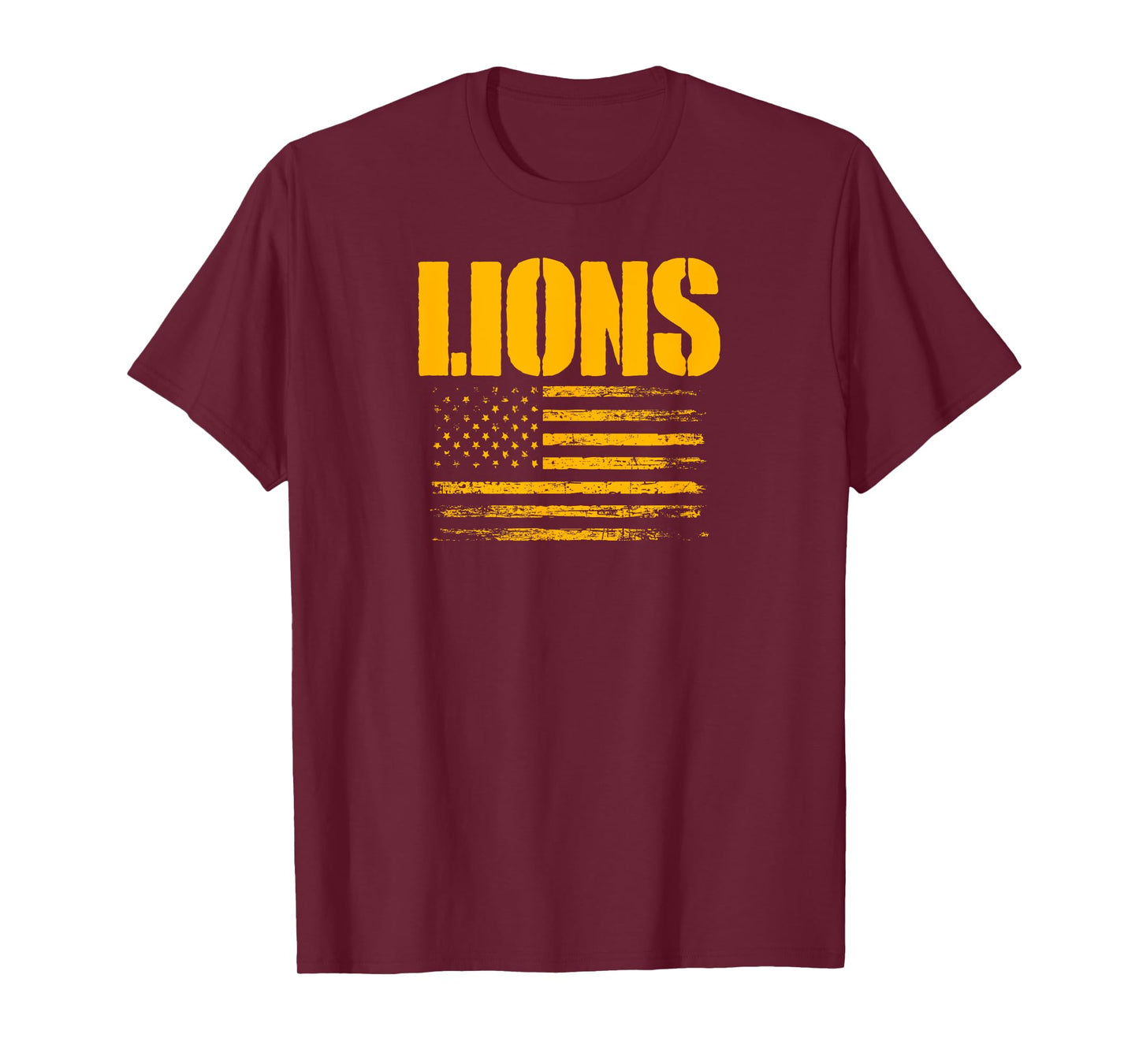 Lewisville Lions USA Flag Pride T-Shirt