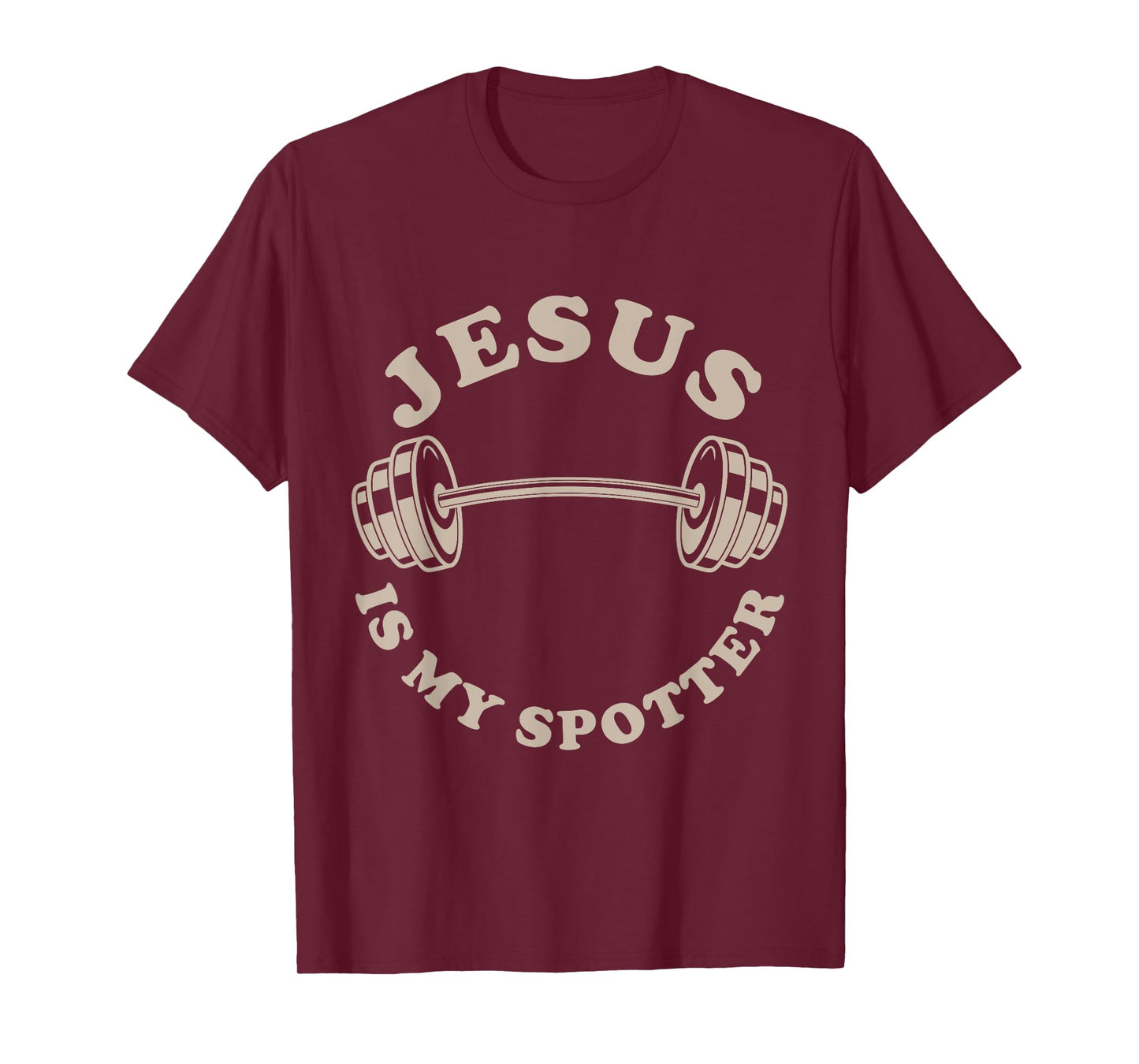 Jesus Is My Spotter Christian Workout God Fitness Lover T-Shirt