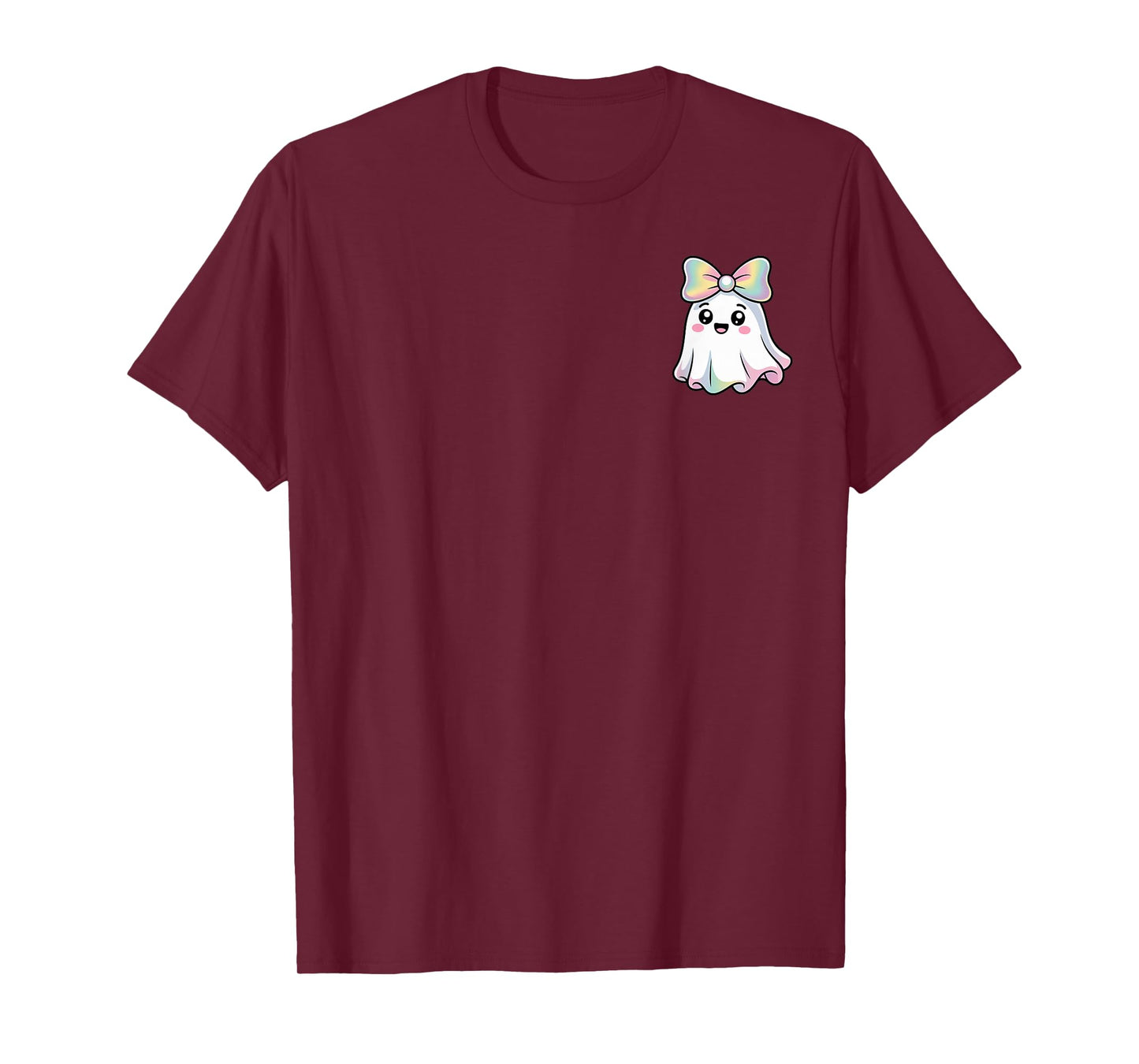 Halloween Ghost Spooky Season Costume Pocket Men Women Kids T-Shirt