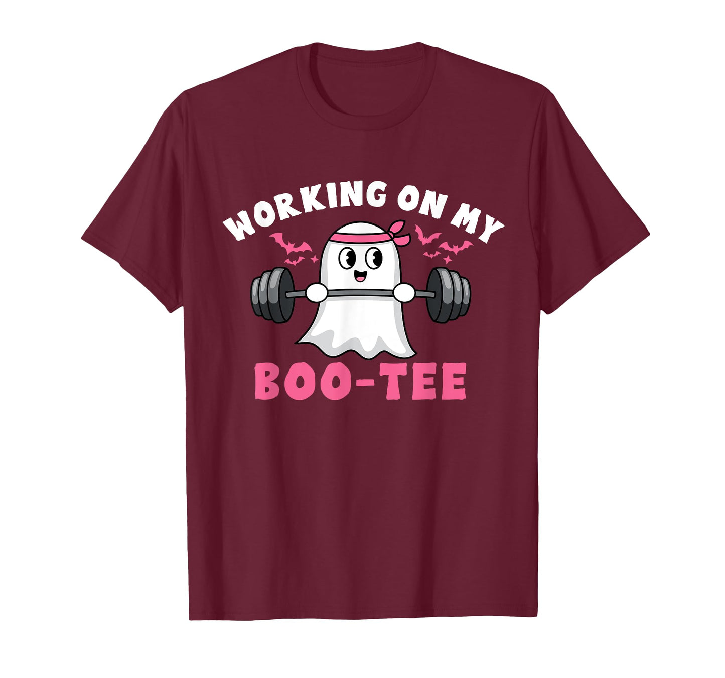 Working on My Boo tee Halloween Dead Lift Ghost Gym T-Shirt
