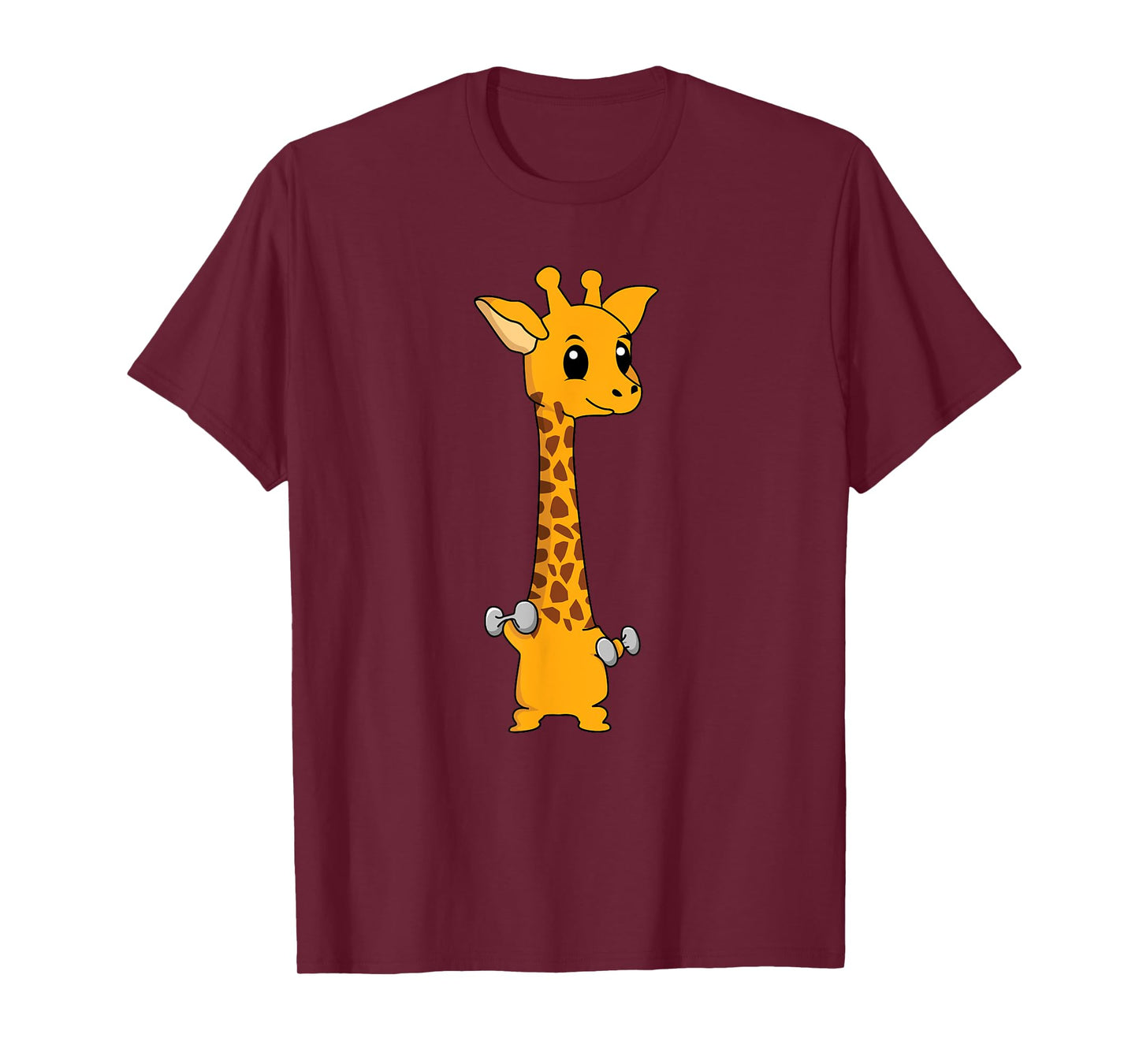 Funny Giraffe Camelopard Lifting Gym Motivation T-Shirt