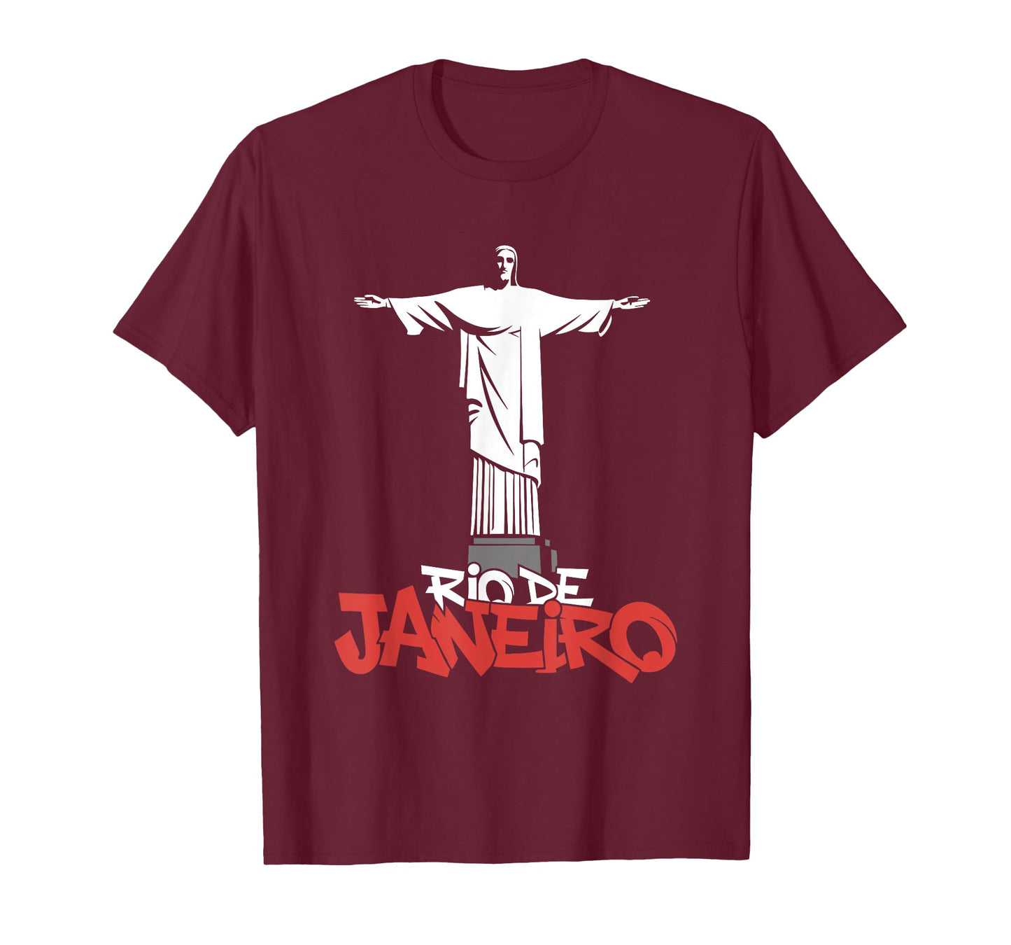 Christ The Redeemer Rio De Janeiro - Vintage Brazil Souvenir T-Shirt