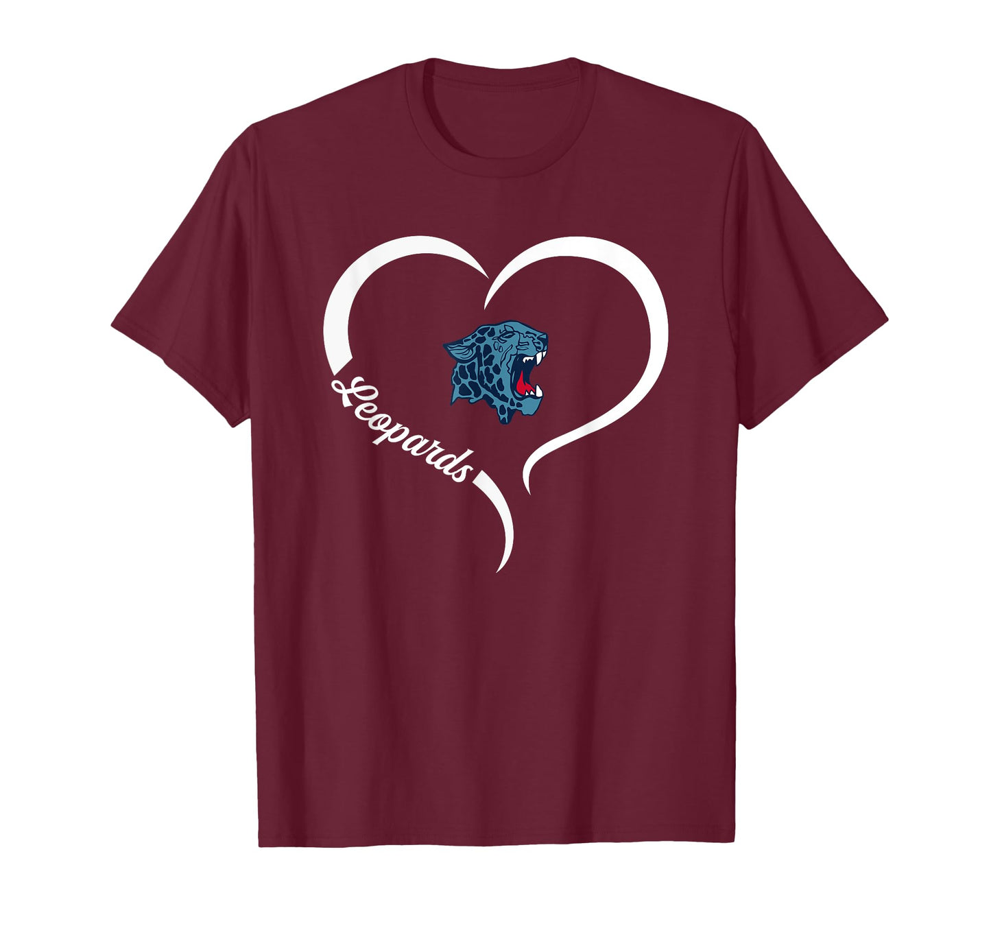Louisville Leopards Logo Half Heart Slogan HS T-Shirt