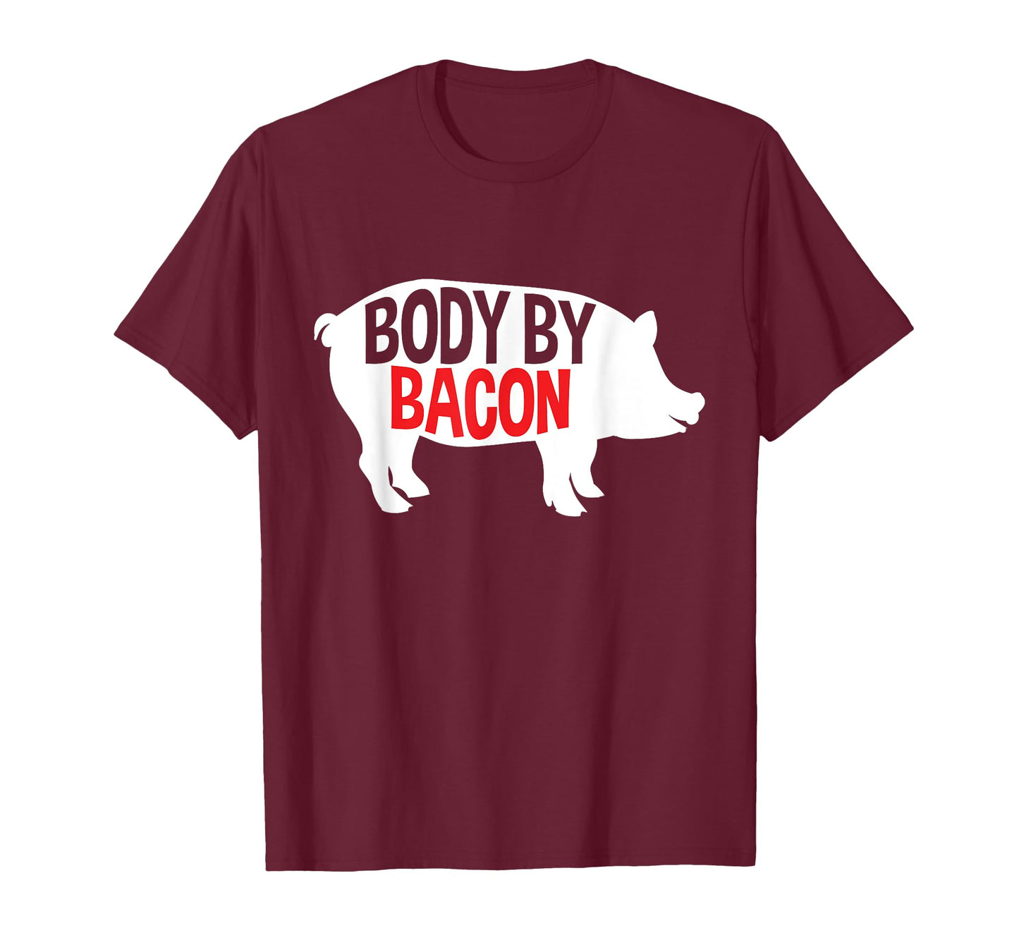 Body By Bacon Low Carb High Fat Ketogenic Diet Fat People T-Shirt