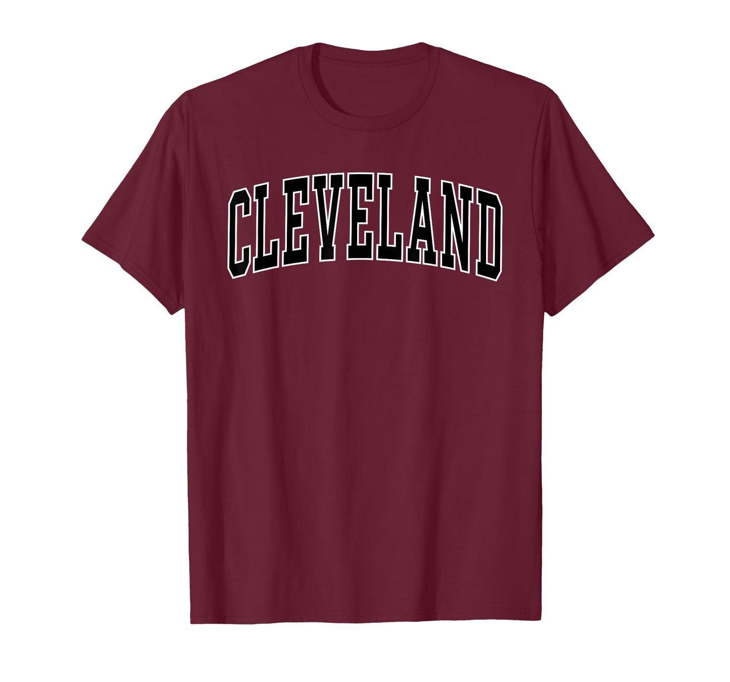 Cleveland - Vintage Varsity Arched Text Cleveland T-Shirt