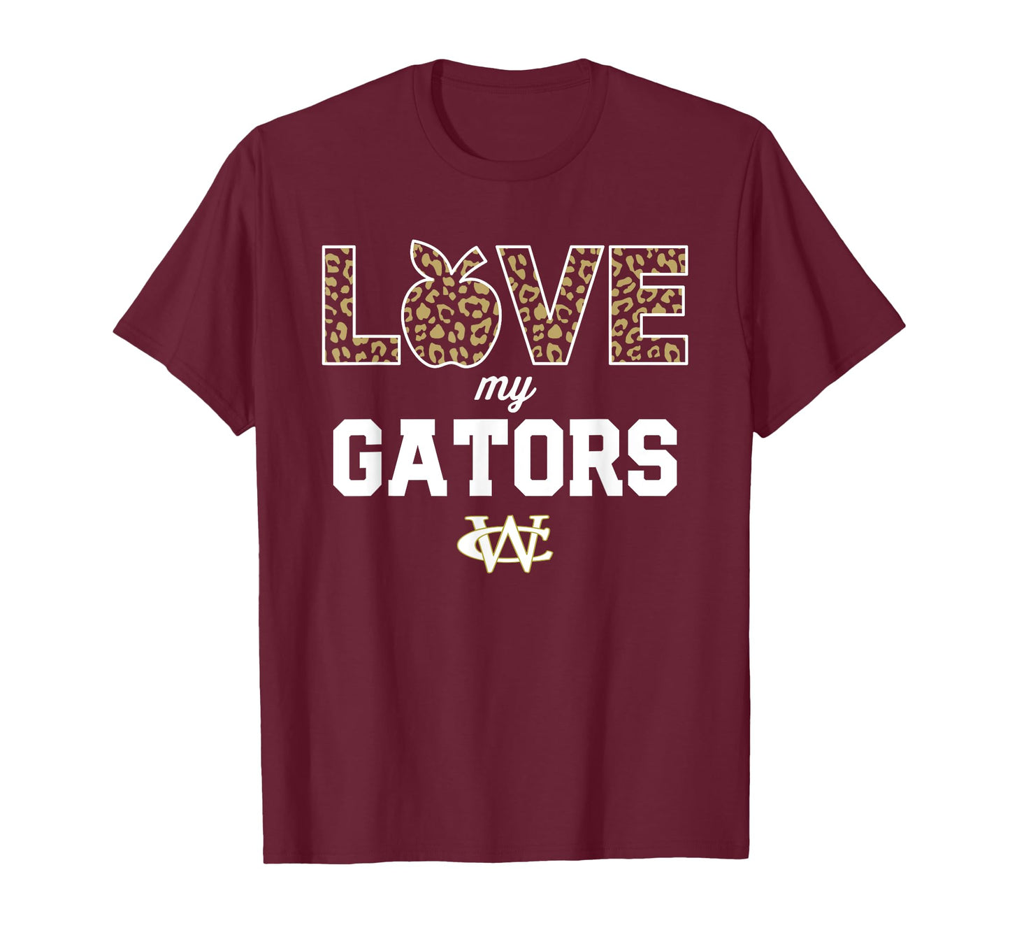 Ware County Gators Logo Love My Team HS T-Shirt