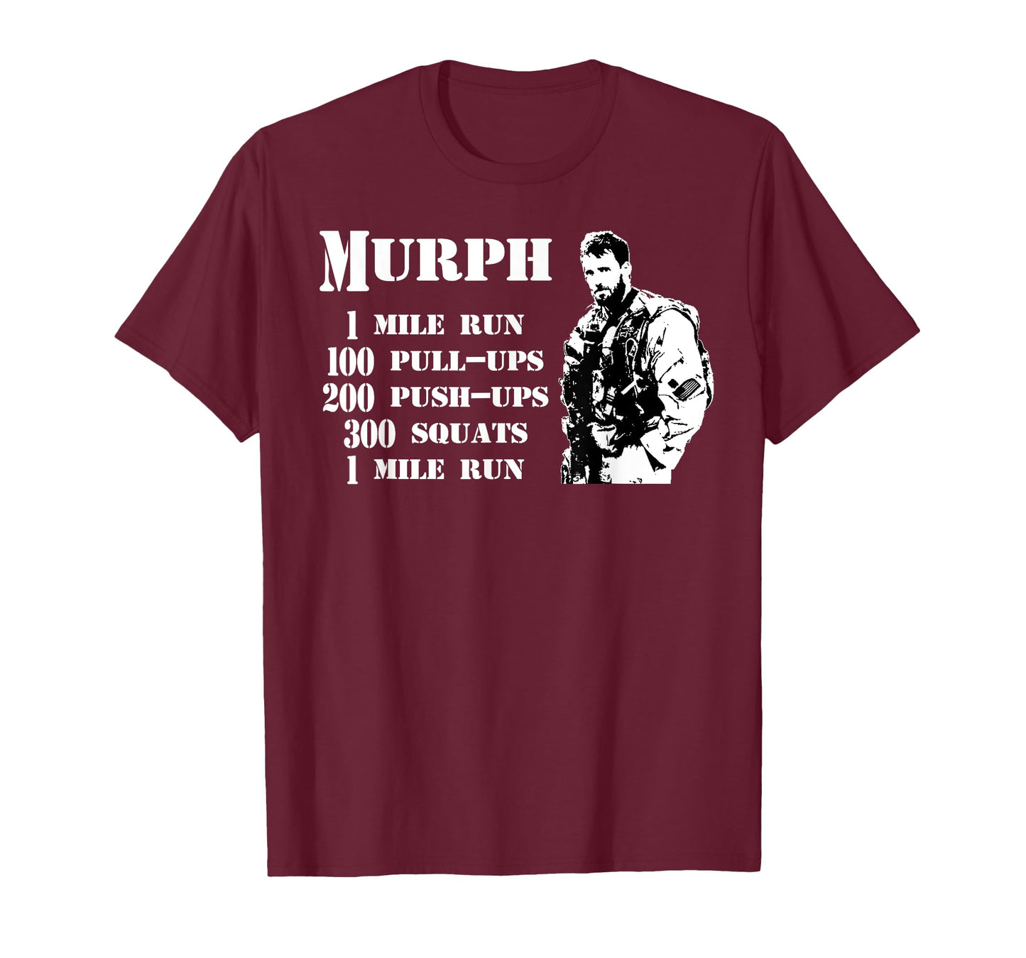 Murph Workout Exercise Challenge Patriotic WOD Gift T-Shirt T-Shirt