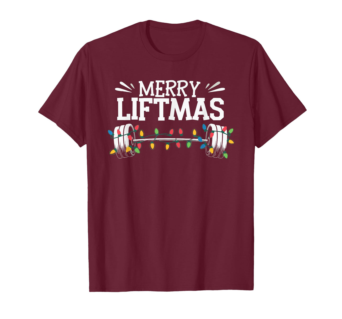 Merry Liftmas Weightlifter Fitness T-Shirt