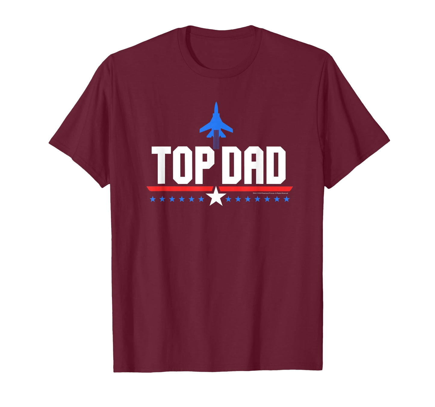 Top Gun Top Dad Father's Day Action Movie Logo T-Shirt