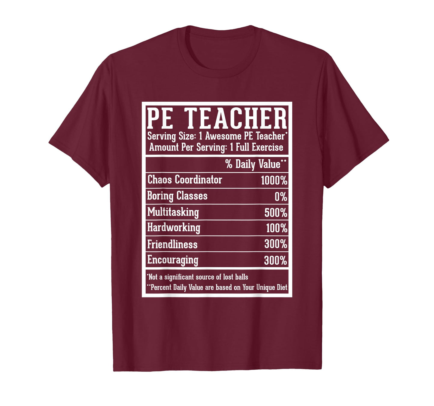 PE Teacher Appreciation Back to School First Day PE Teacher T-Shirt - Unisex-Adults, Black, Small