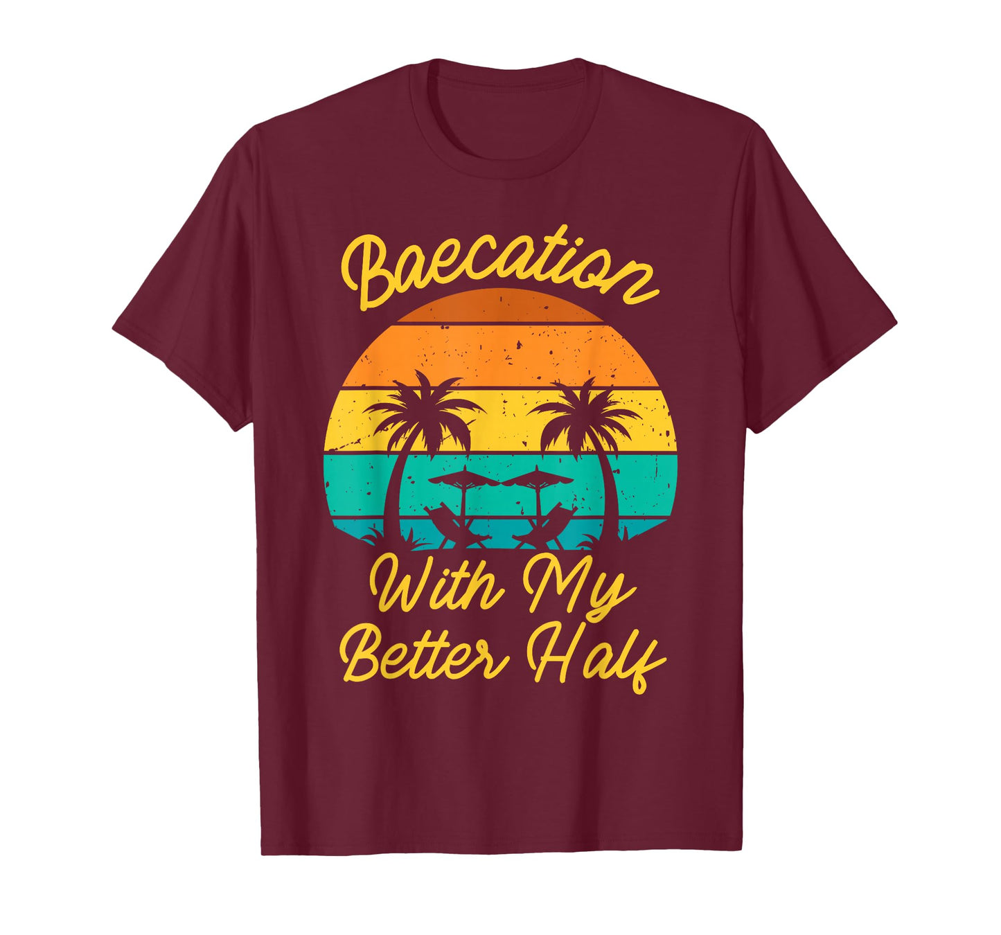 Vintage Baecation with My Better Half Matching Couple Outfit T-Shirt