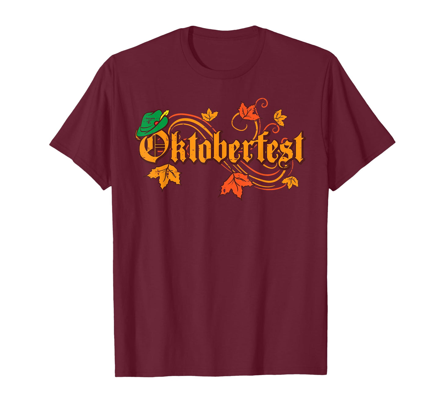 Oktoberfest Maple Leaves Vintage Fall Autumn Men Women Kids T-Shirt