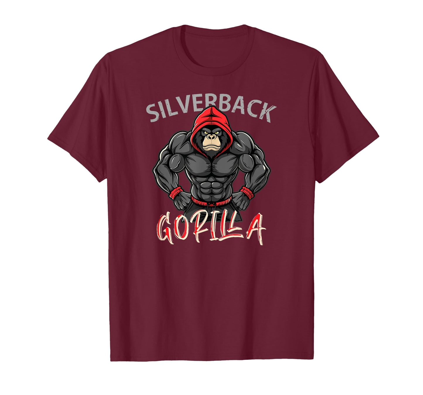 Gorilla Workout Angry Strong Scary Silverback Gorilla Gym T-Shirt