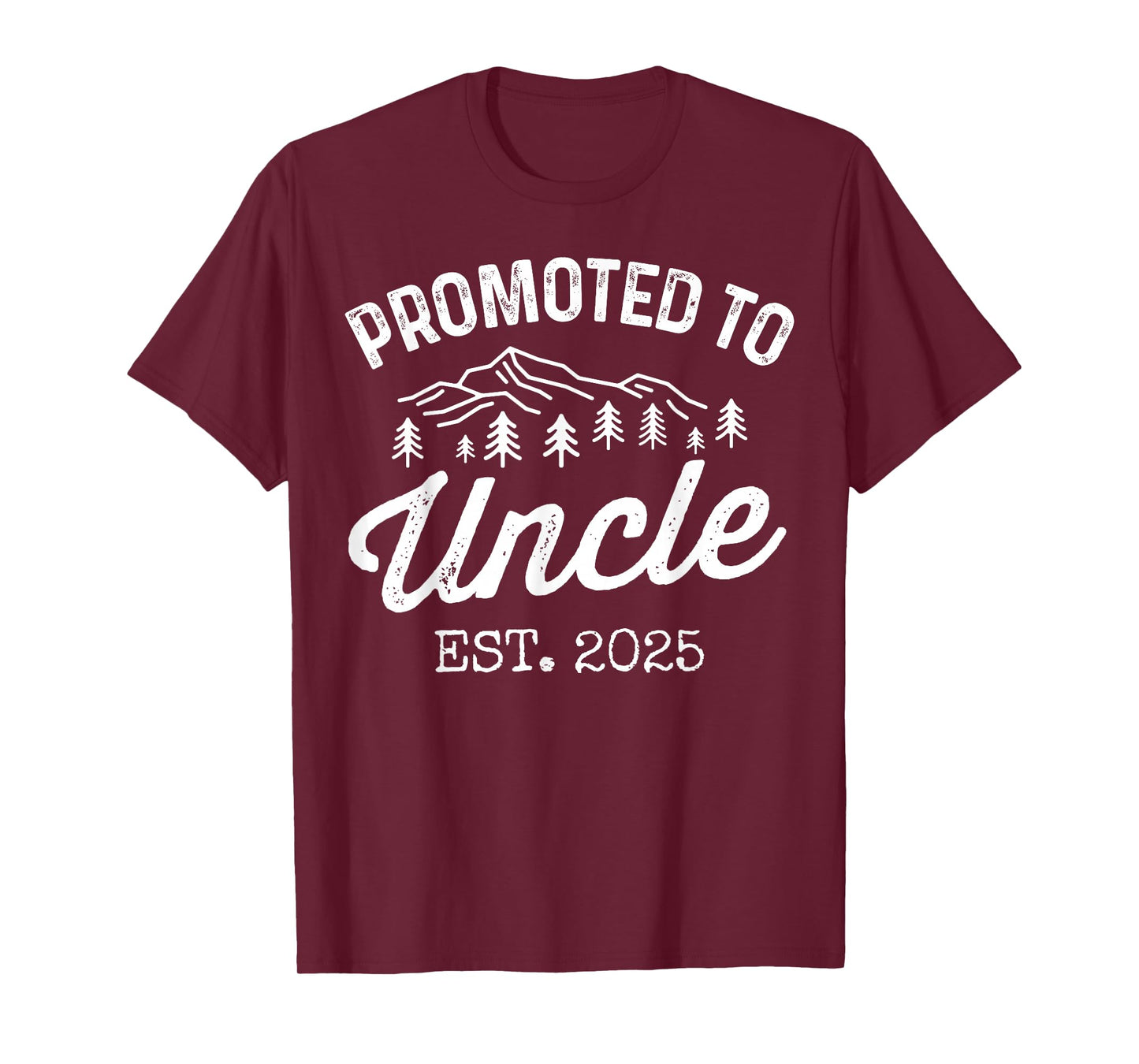 Promoted To Uncle Est 2025 Uncle To Be Gifts 1St Time Uncle T-Shirt