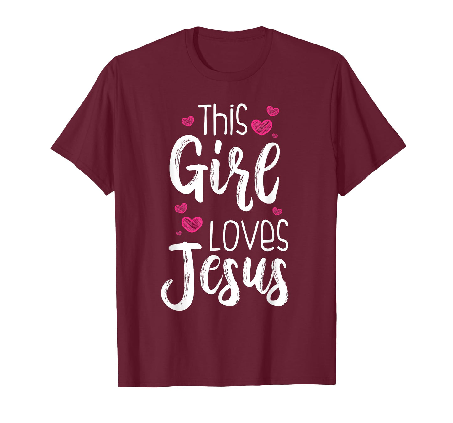 This Girl Loves Jesus Gift For Christian Teen Kid Cool Women T-Shirt