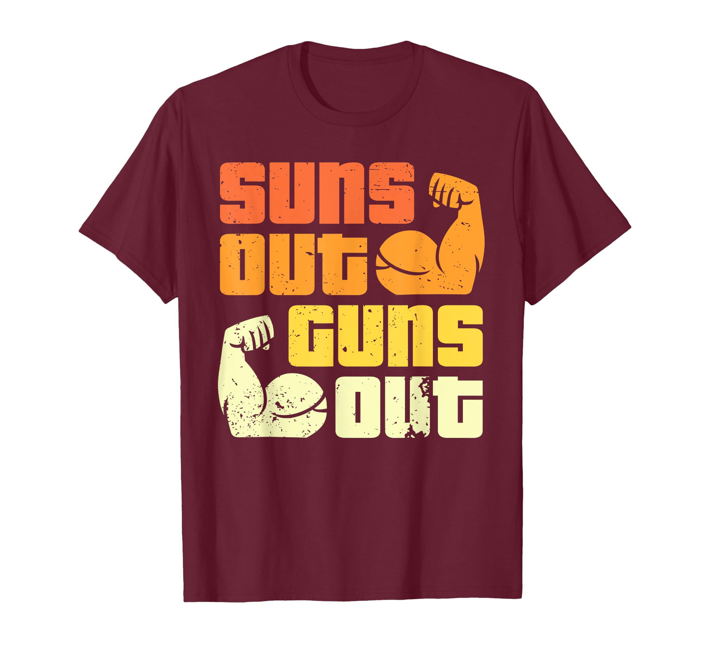 Cali Style Bodybuilding Sun's Out Guns Out Biceps T-Shirt
