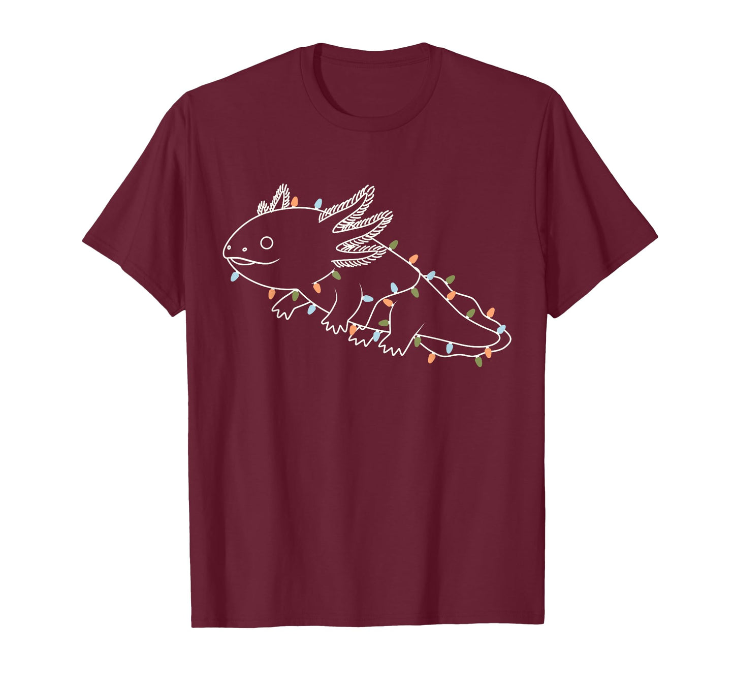 Axolotl Tree Merry Christmas Funny Ugly Christmas T-Shirt