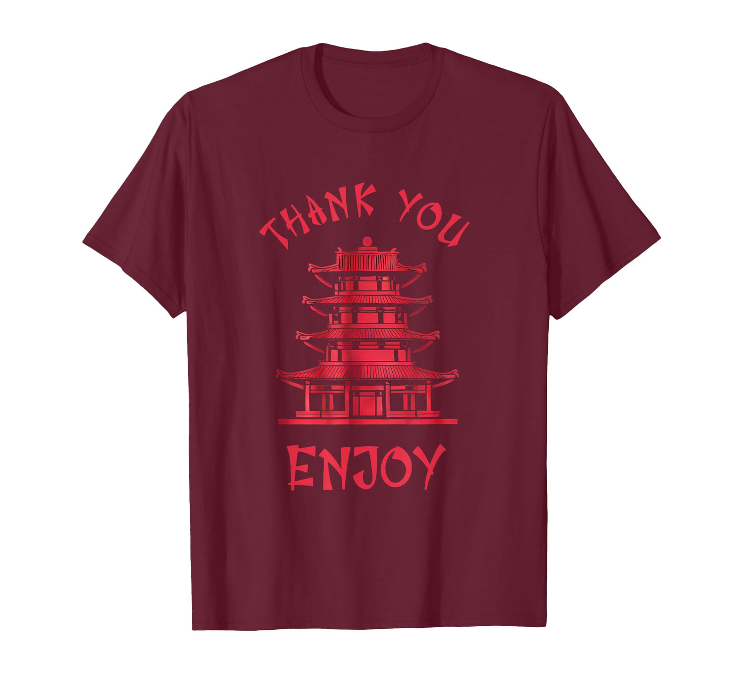 Chinese Takeout Box Costume Thank You Enjoy Asian Vintage T-Shirt