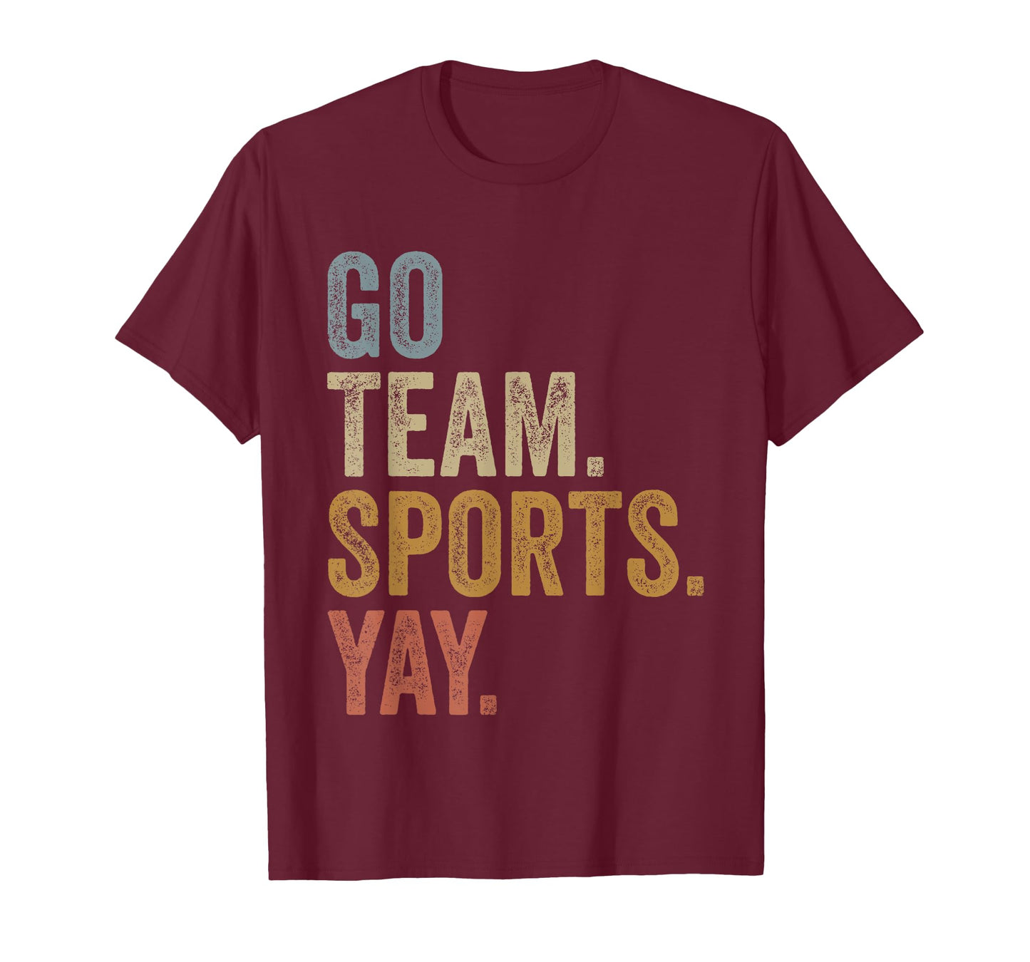 Vintage Go Team Sports Yay Funny Game Day Men Women Kids T-Shirt