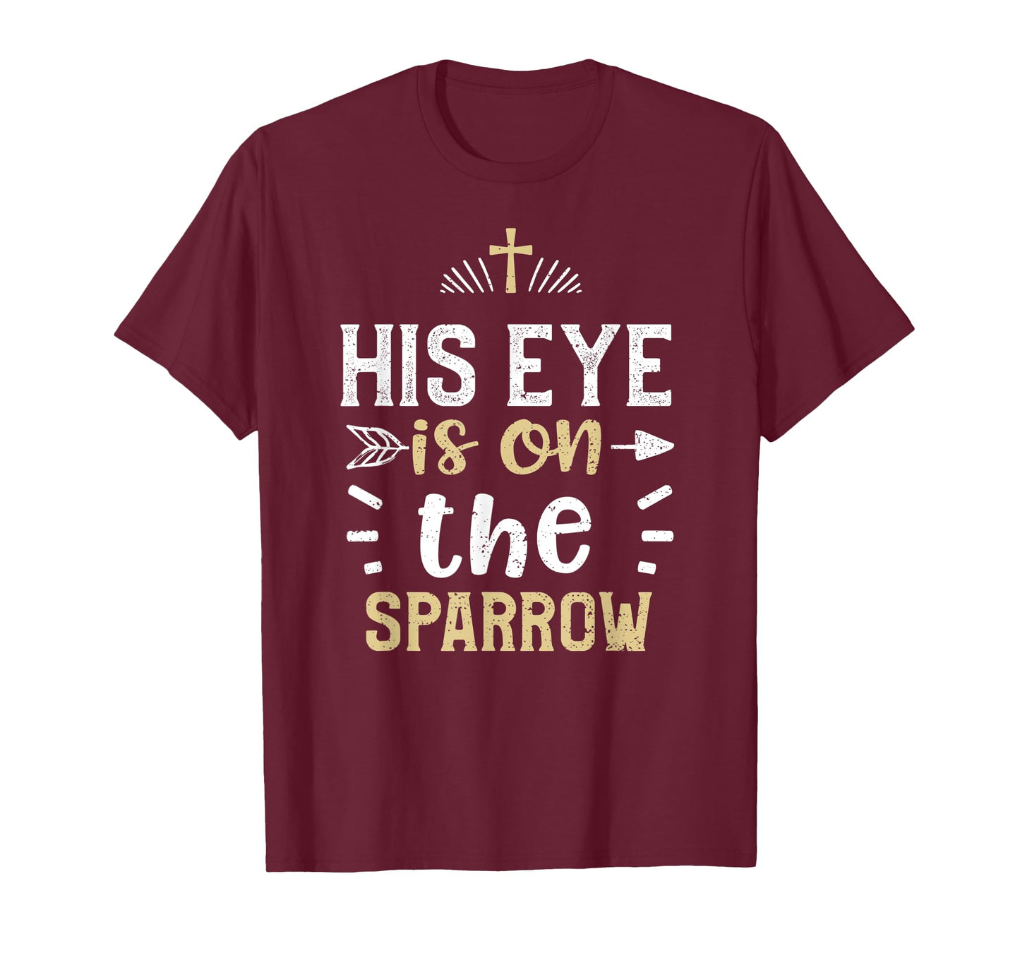 Lord: His eye is on the sparrow - Jesus Sayings T-Shirt