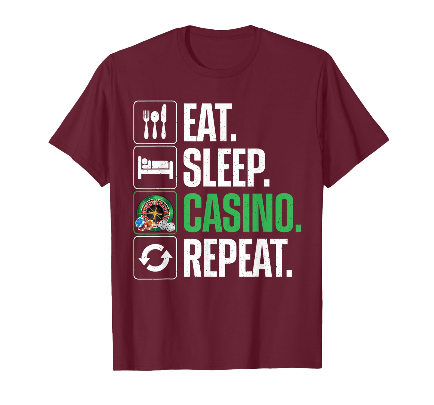 Funny Casino Design For Men Women Gambling Casino Gambler T-Shirt