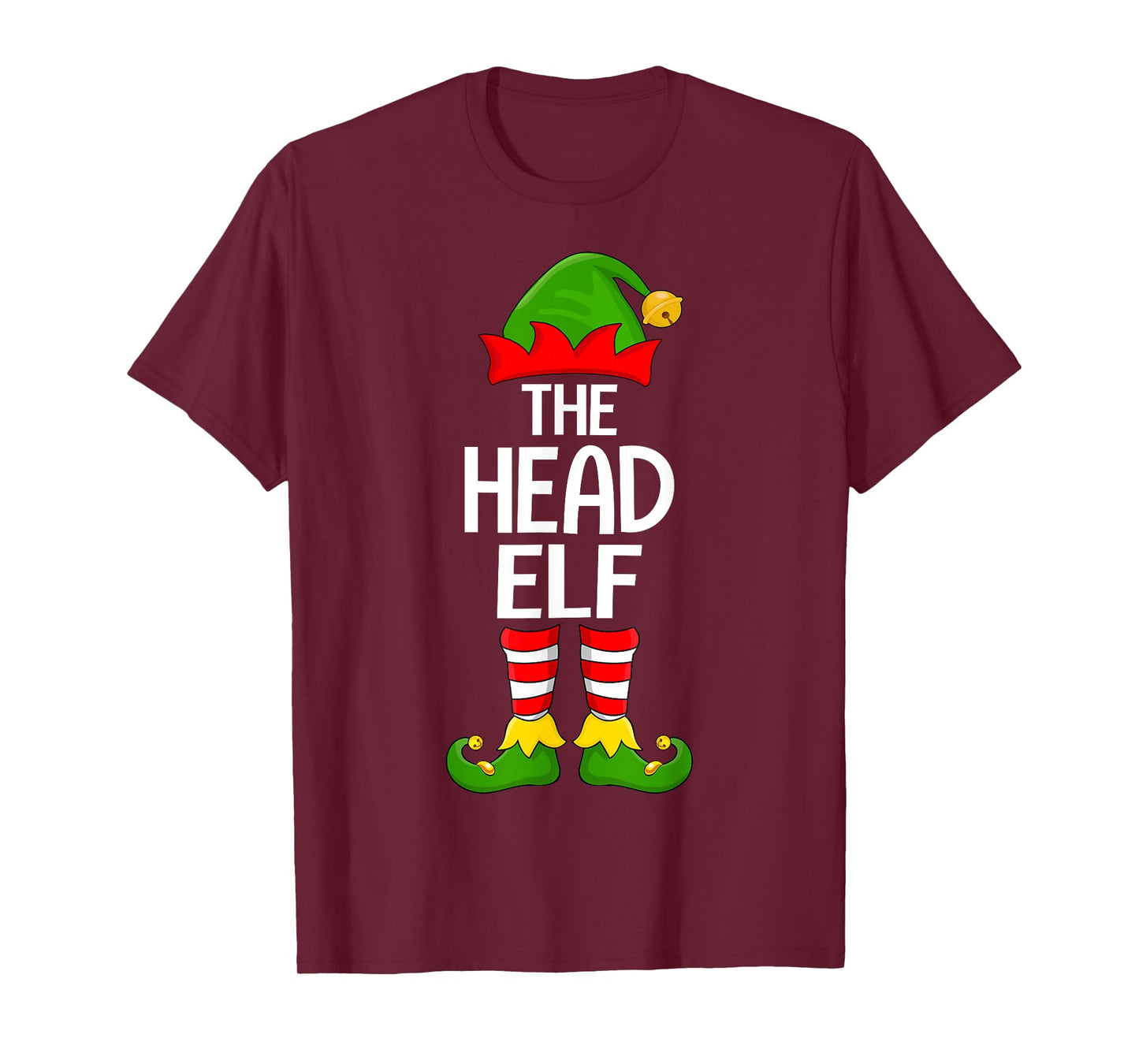 Head Elf Xmas Matching Family Elf Squad Christmas T-Shirt
