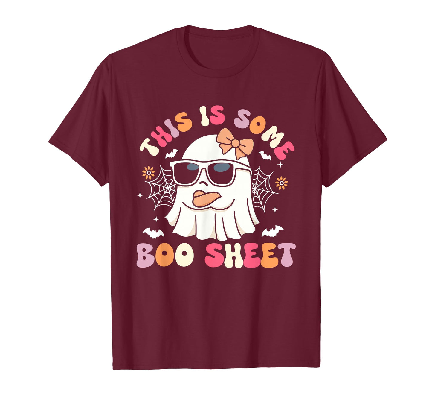 This is Some Boo Sheet Cute Ghost Halloween Girl Women T-Shirt