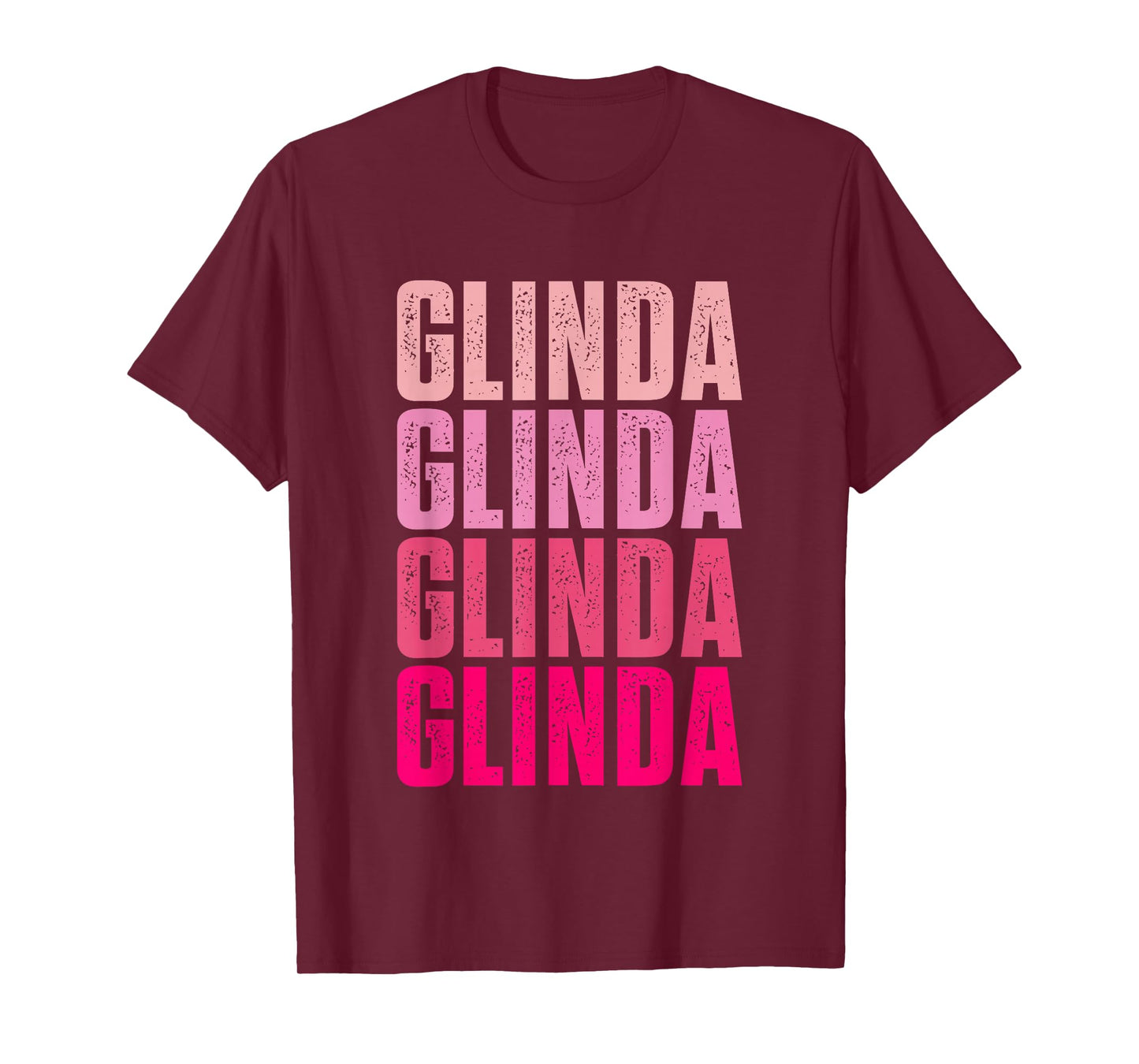 Glinda First Name Apparel Retro Glinda First Name Vintage T-Shirt - Unisex-Adults, Black, Small, Short Sleeve, T-Shirt