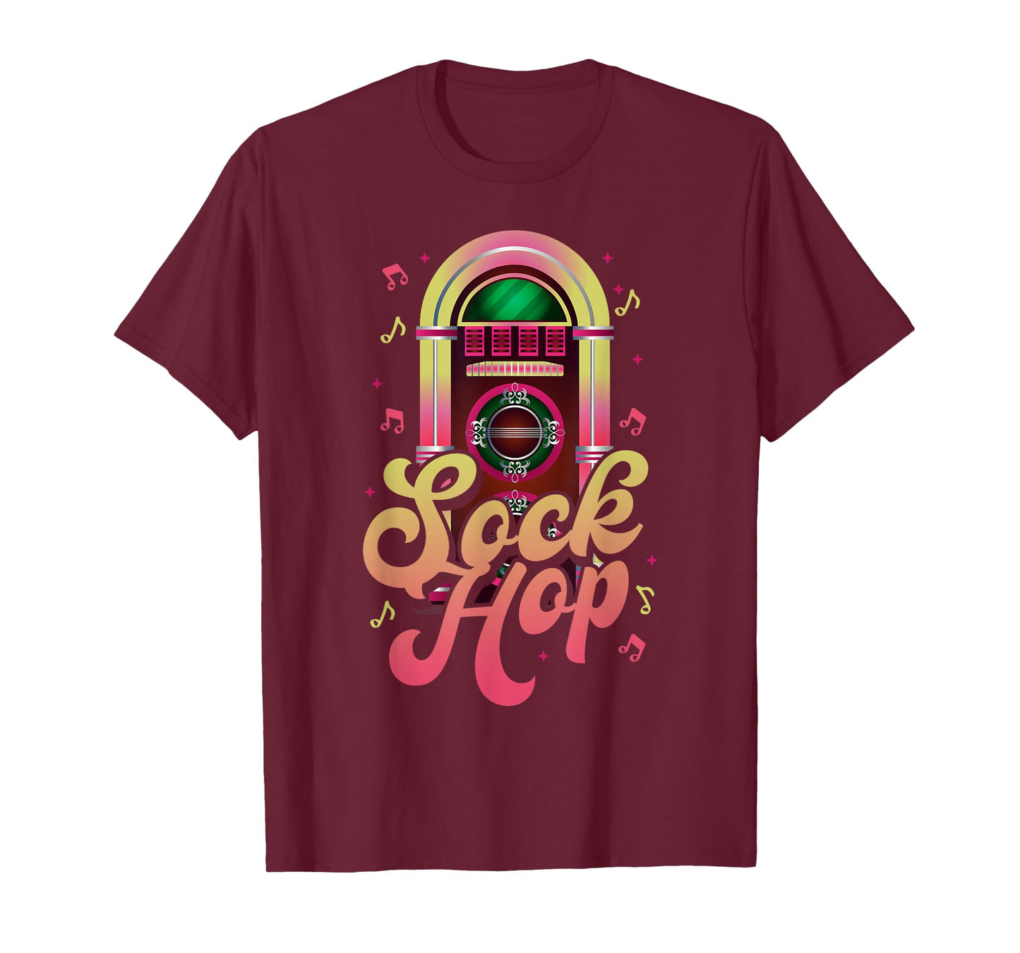 Sock Hop 80's Disco Party Retro Jukebox Collecting T-Shirt
