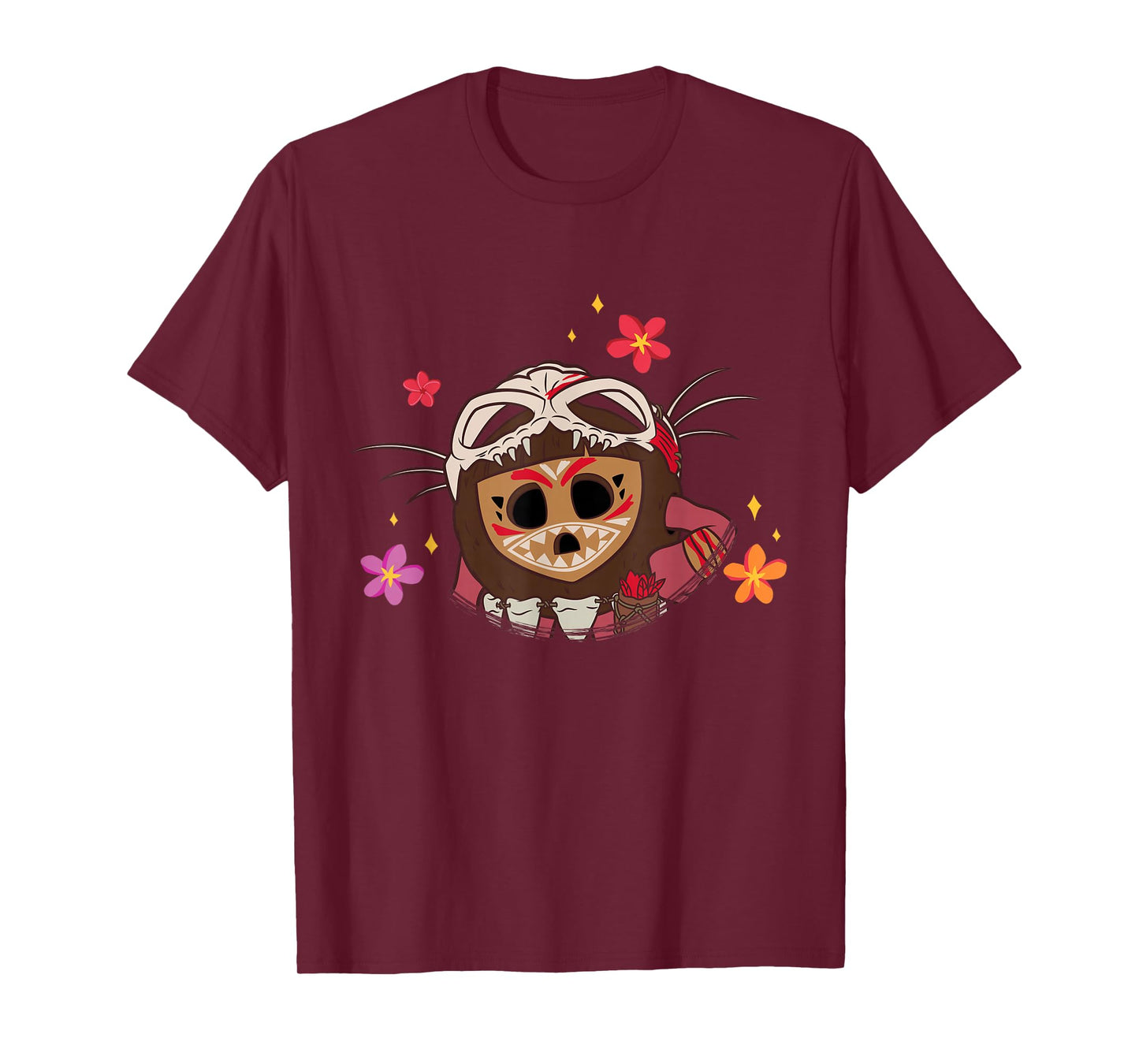 Disney Moana 2 Big Face Kotu Tropical Flowers Costume T-Shirt