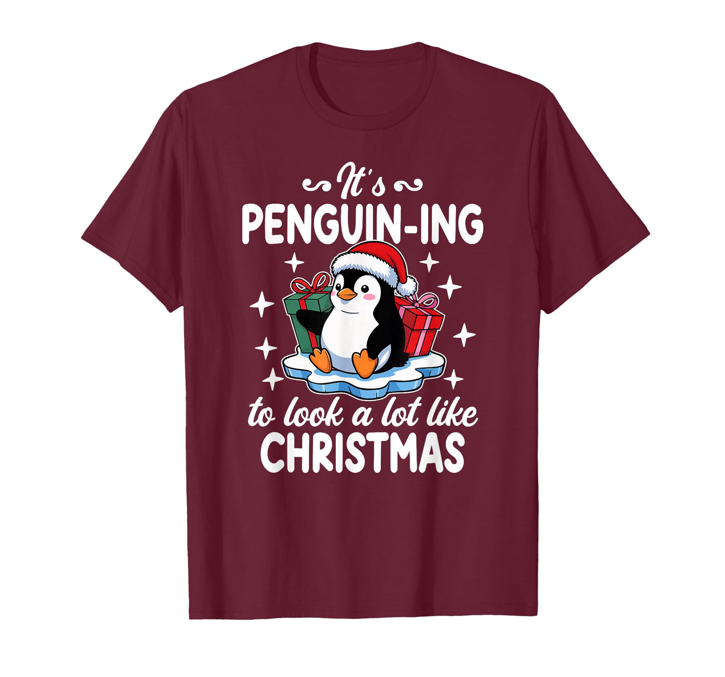 Cute Funny Penguin Christmas Pun T-Shirt