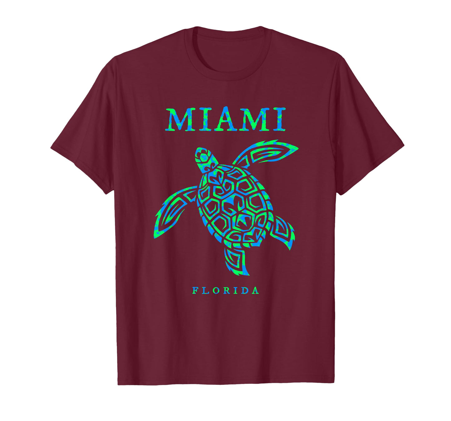 Miami Florida Sea Turtle Boys Girls Kids Vacation Souvenir T-Shirt
