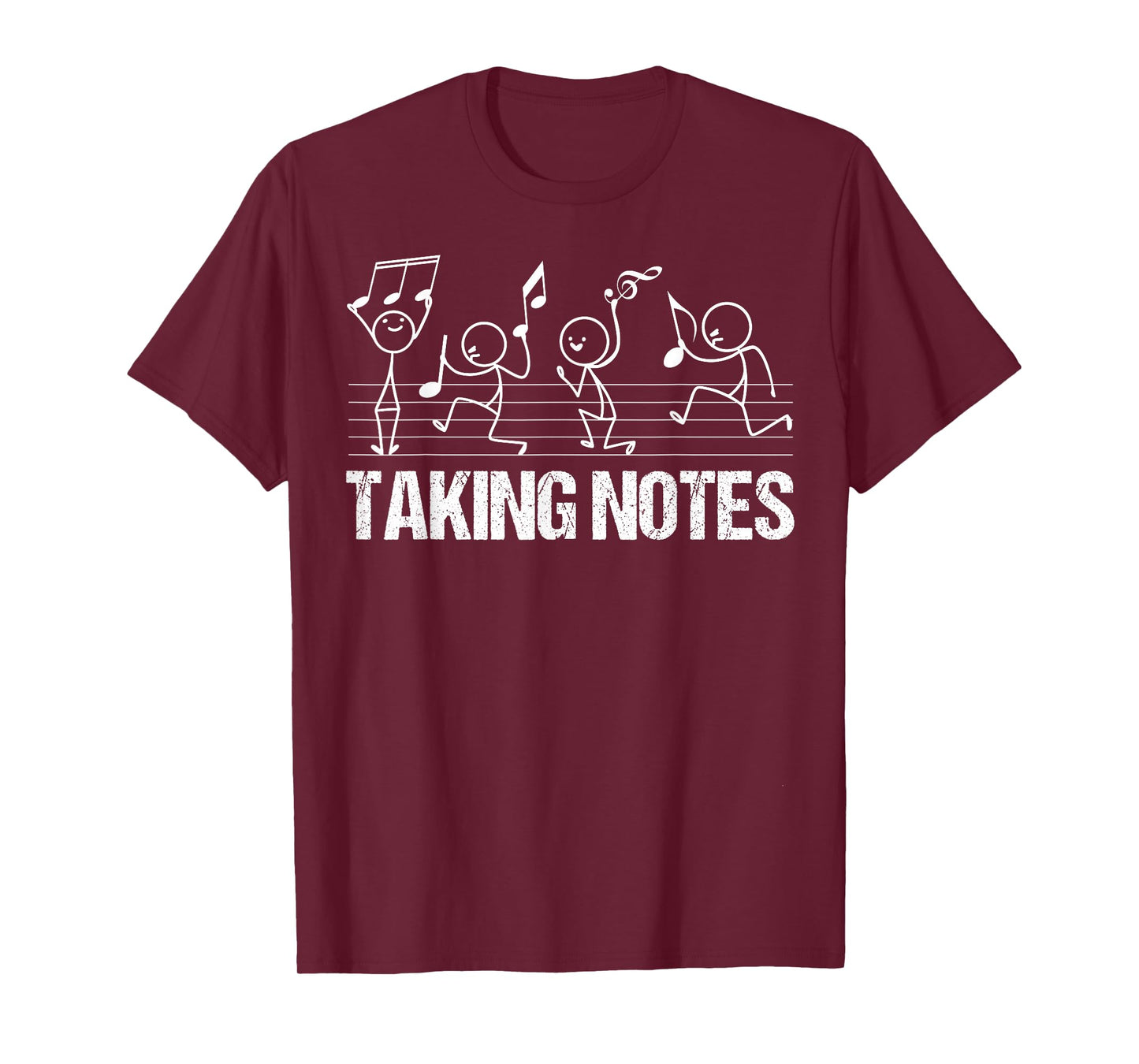 retro Vintage Musical Taking Notes Teachers Funny Music Love T-Shirt