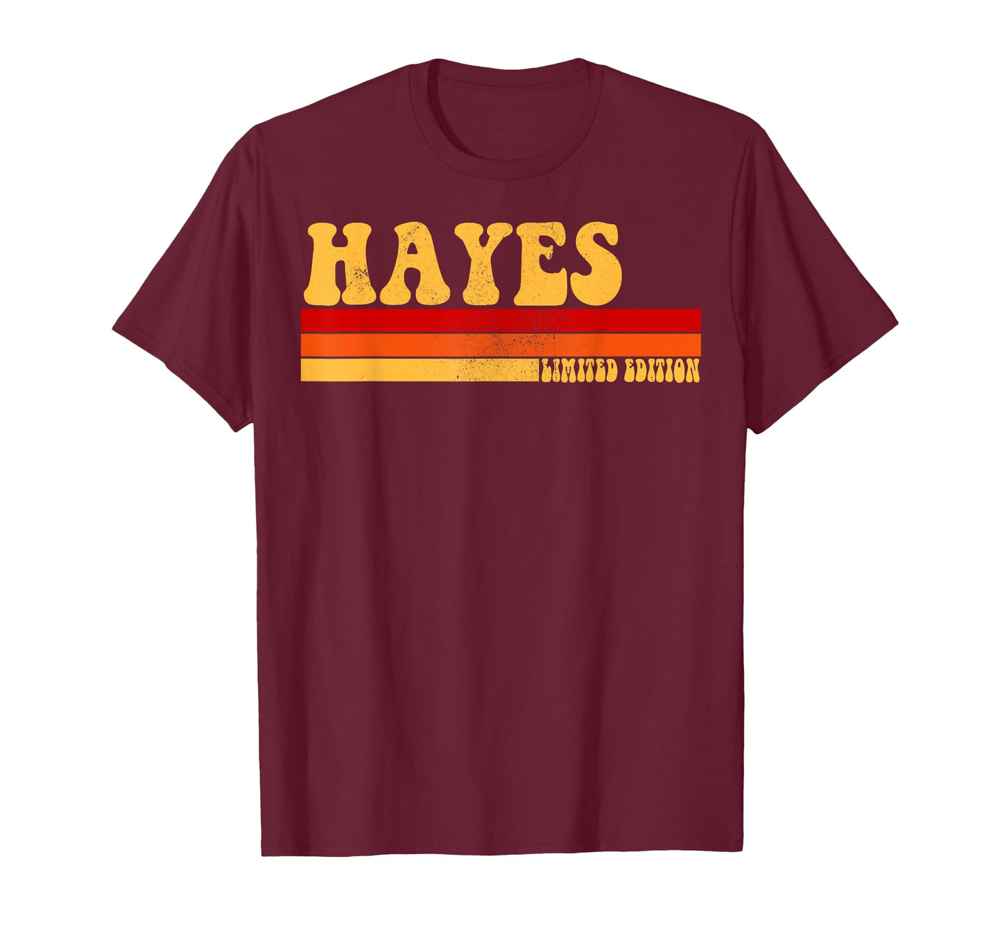 HAYES Name Personalized Idea Men Retro Vintage HAYES T-Shirt