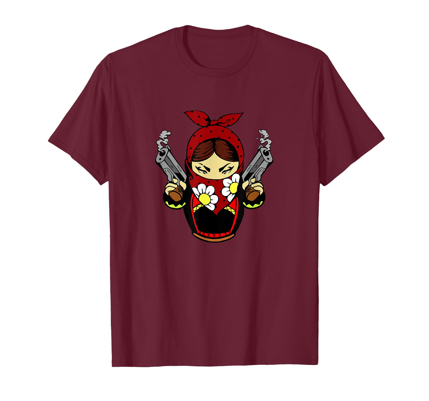 Pistols Matryoshka Matroshka Russian Doll Russia Street T-Shirt