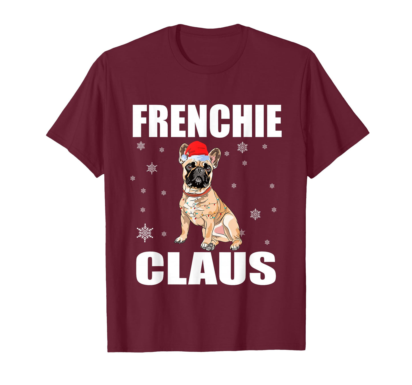 Frenchie Claus - French Bulldog Santa Puppy Christmas Xmas T-Shirt