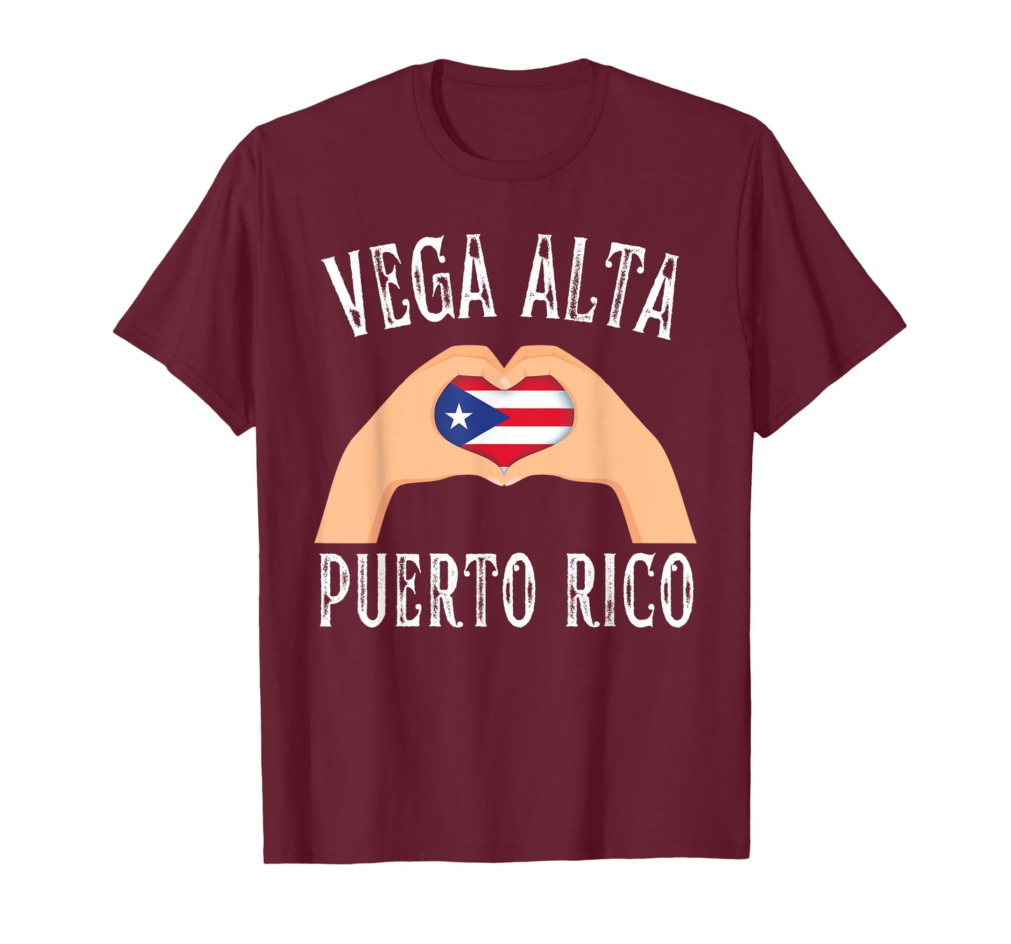 Puerto Rico Flag Heart Vega Alta City T-Shirt