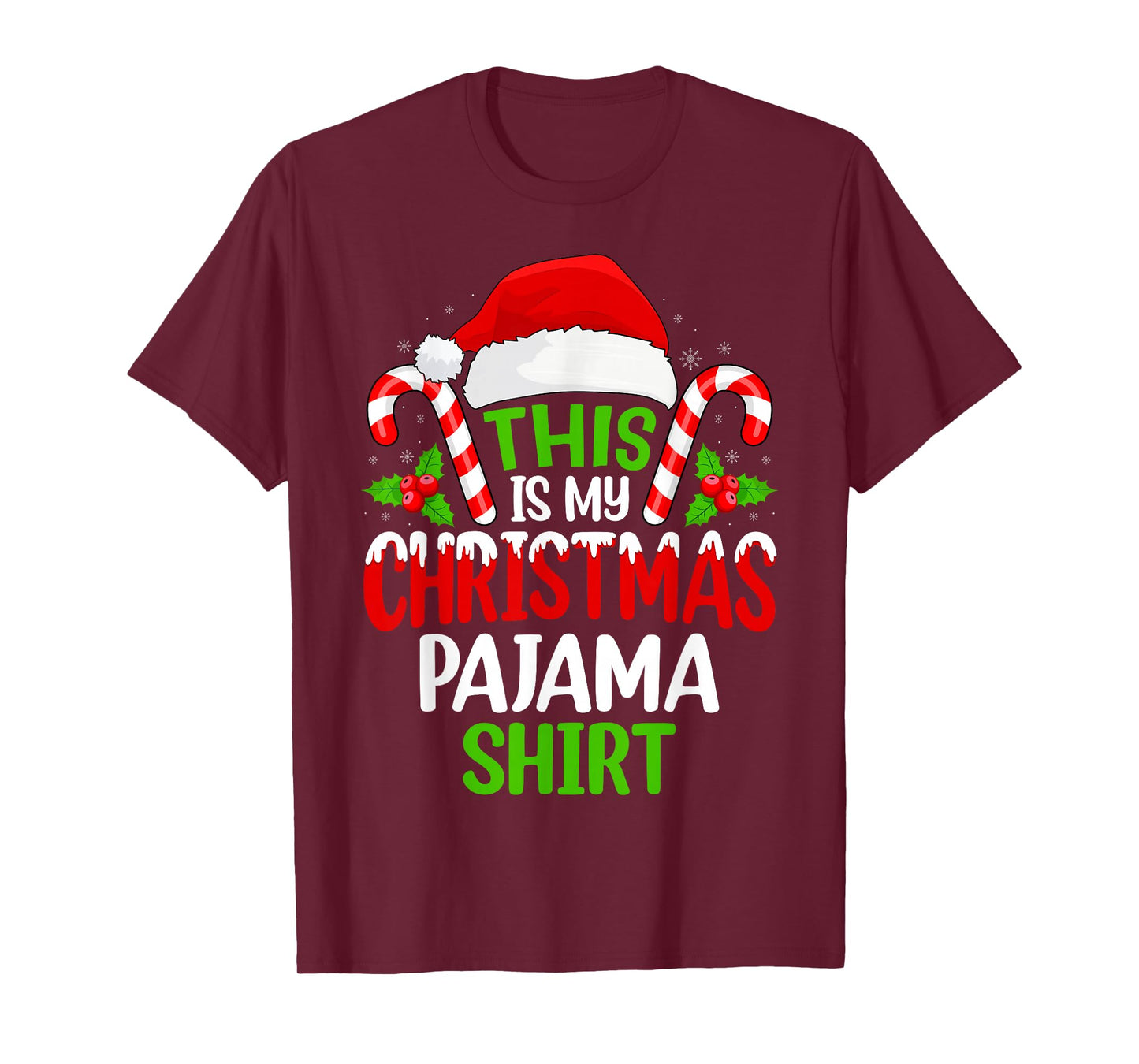 This is My Christmas Pajama Matching Family Xmas Pajamas T-Shirt
