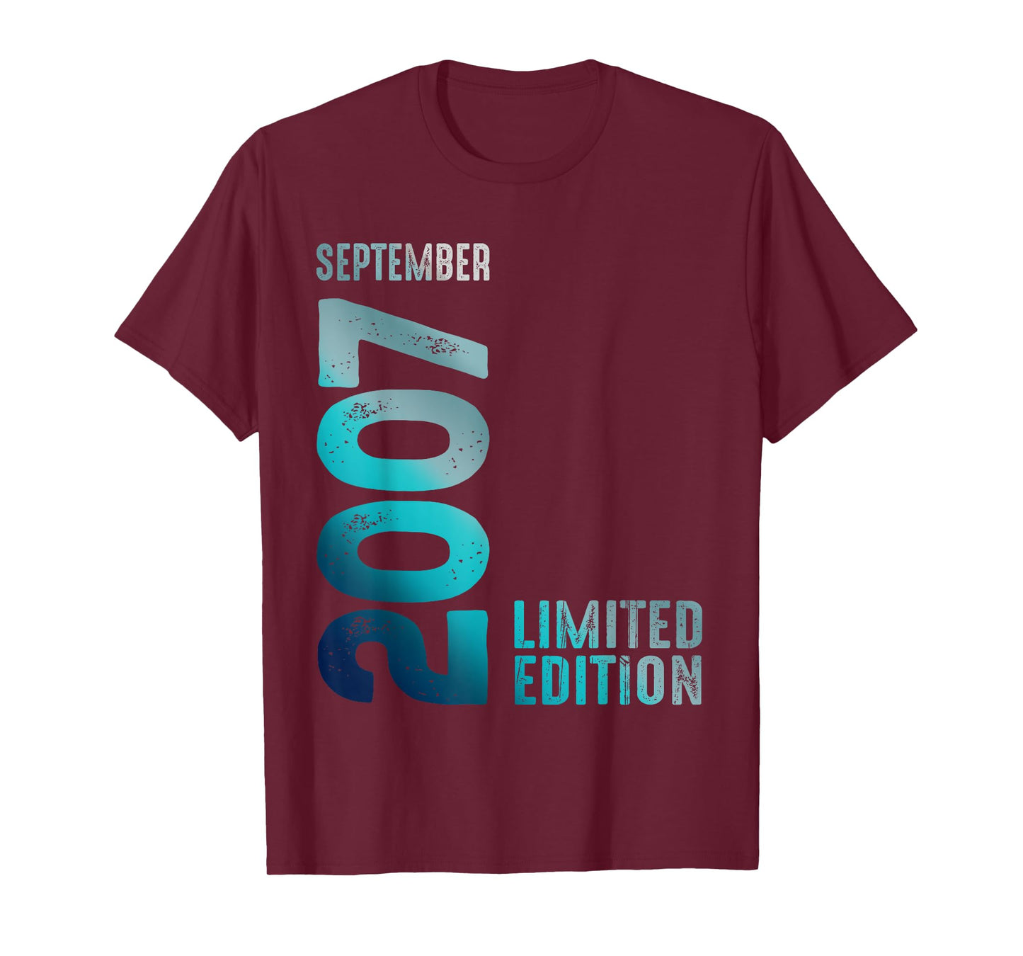 September 2007 Year 2007 Birthday Limited Edition T-Shirt
