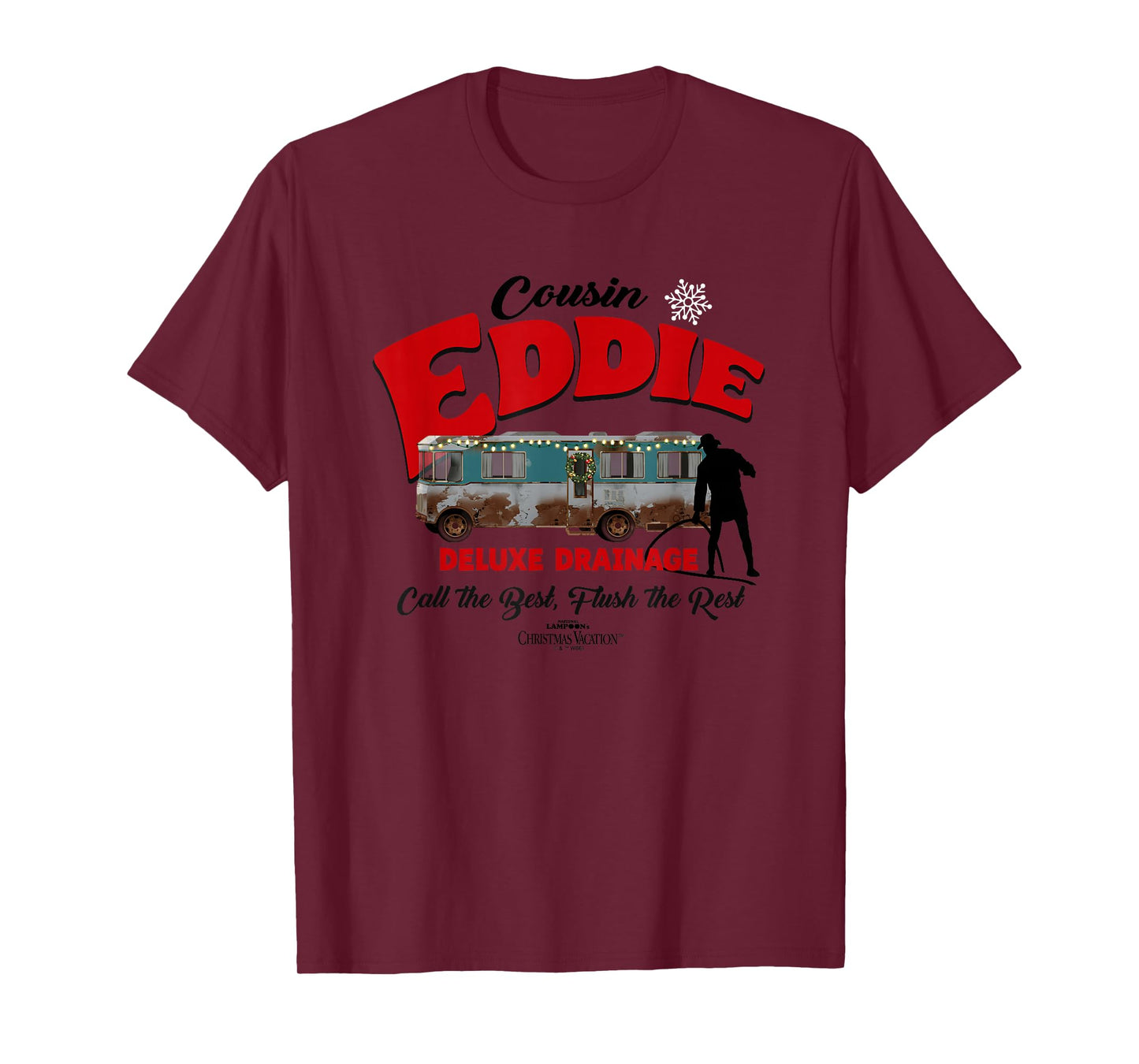 Christmas Vacation Cousin Eddie Deluxe Drainage T-Shirt
