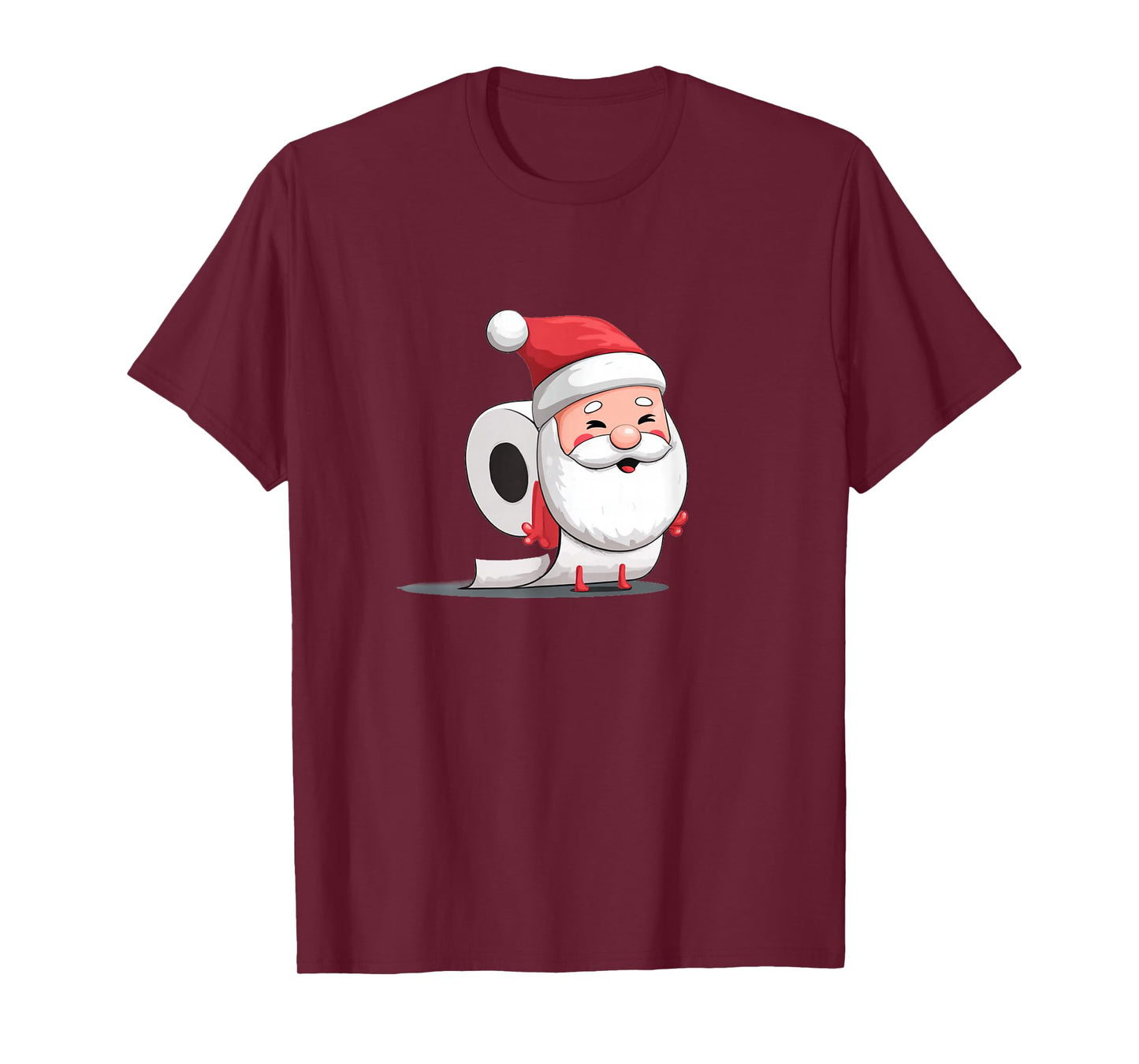 Awesome Toilet Paper Santa Graphic for Festive Man and Woman T-Shirt