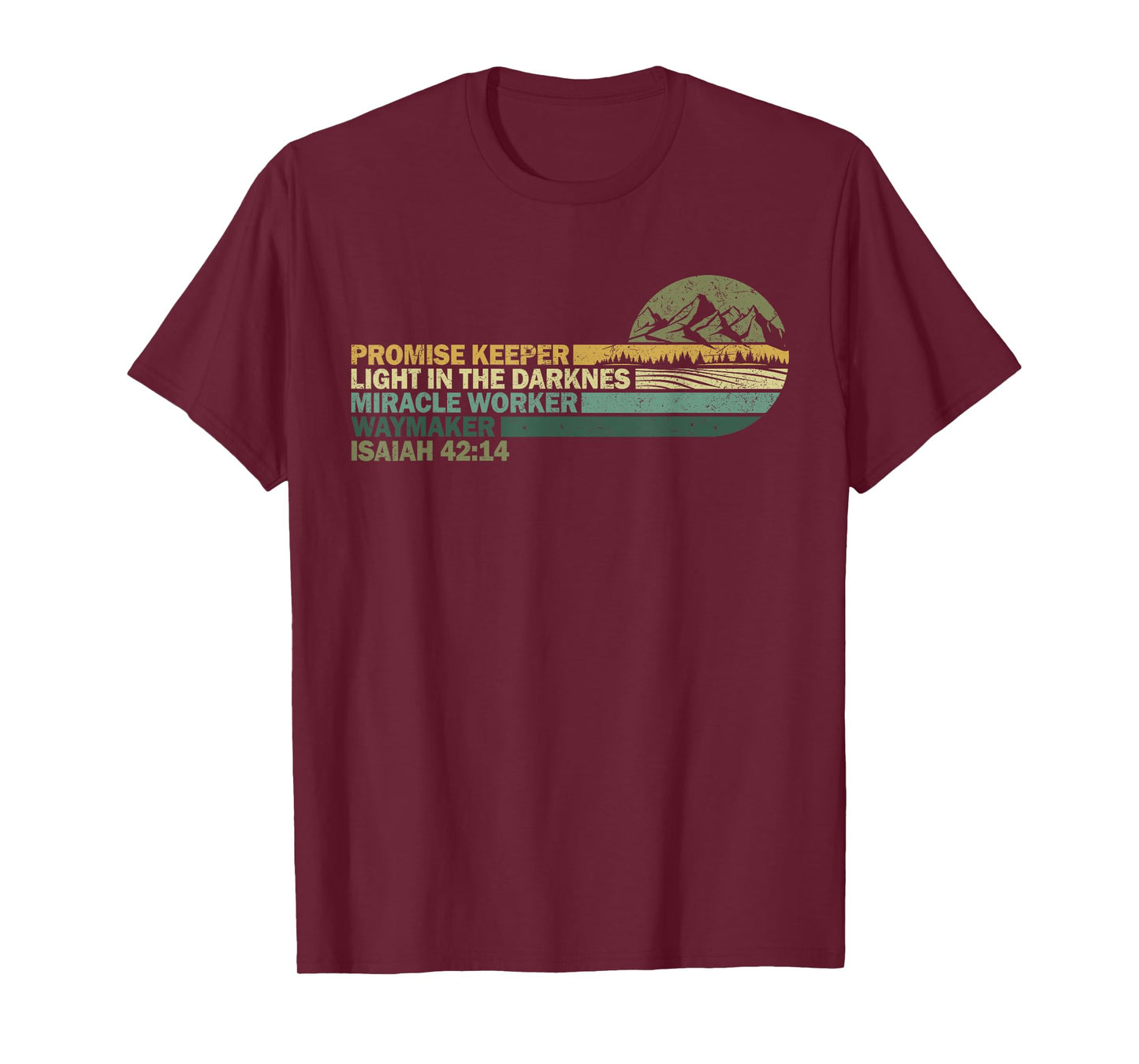 Waymaker Promise Keeper Miracle Worker Christian Mens Womens T-Shirt