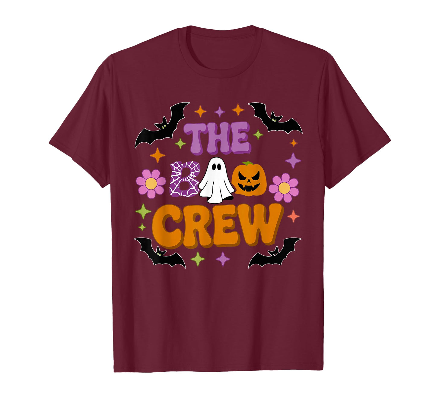 Halloween Ghost The Boo Crew Costume Matching Women Kids Men T-Shirt