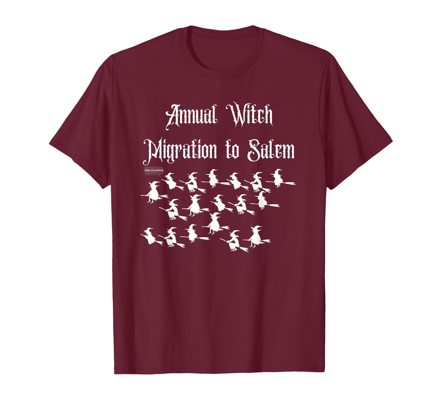 Funny Novelty Salem Mass Halloween Vintage Flying Witch T-Shirt