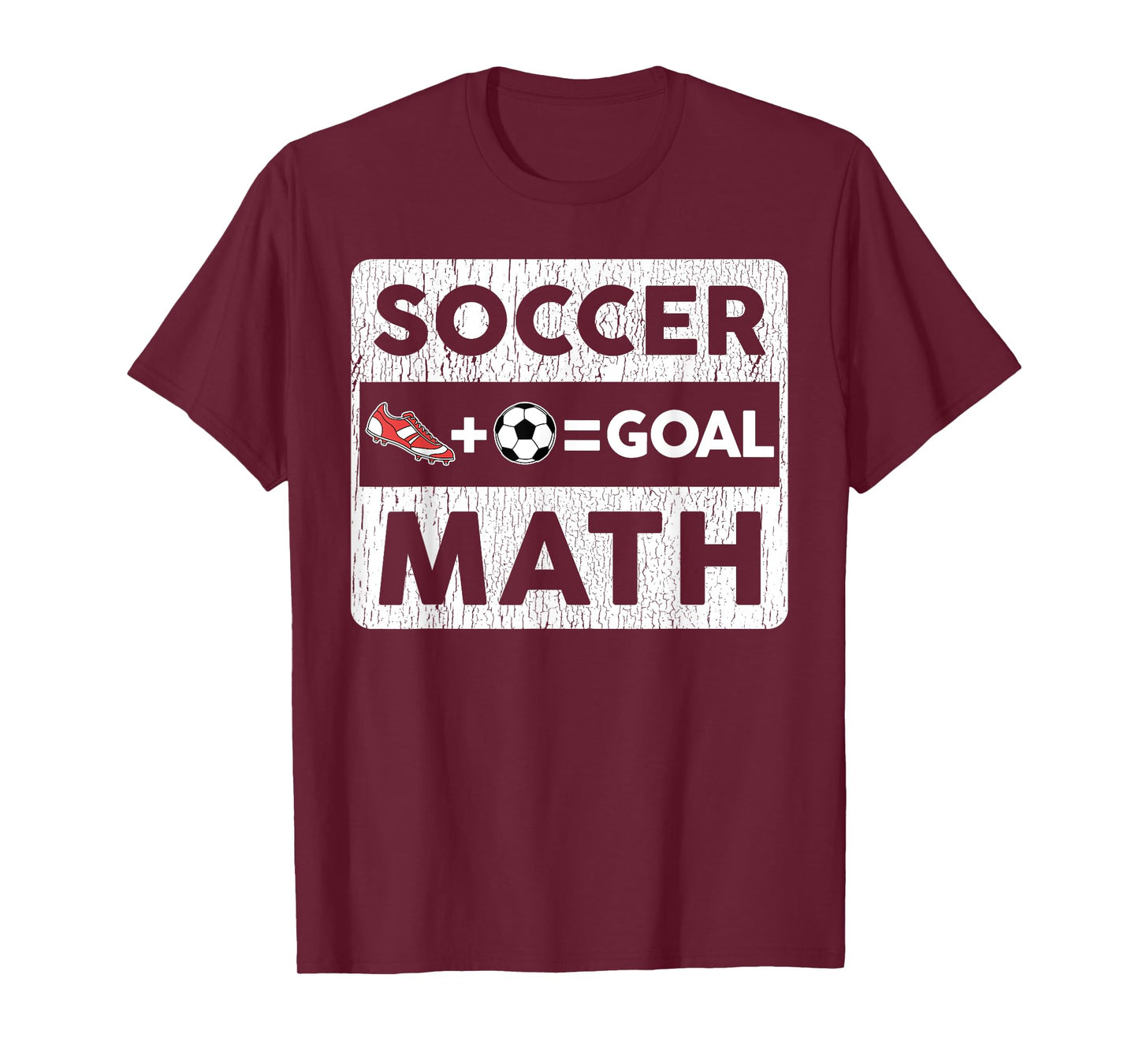 Funny Soccer Player Math Goal Lover Humor Boys Girls Outfit T-Shirt