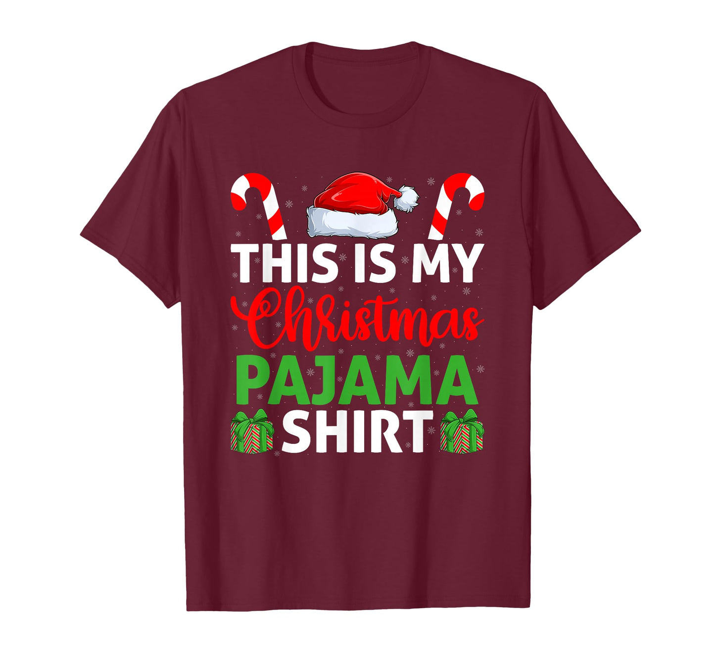 This is My Christmas Pajama Funny Xmas Pajamas Men Women T-Shirt