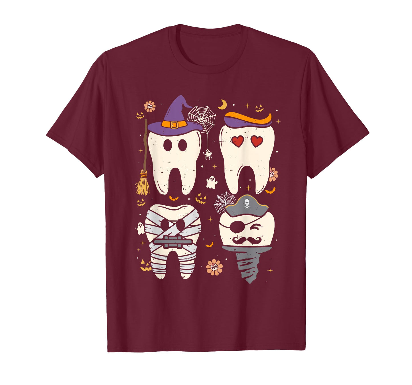 Halloween Dentist Witch Teeth Dental Crew Costume Men Women T-Shirt