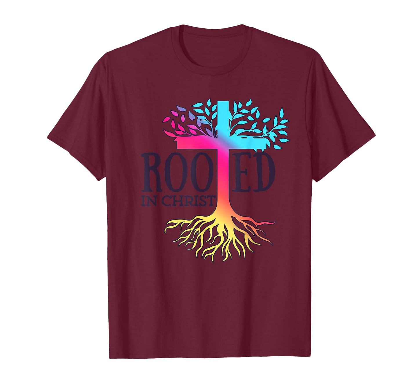 Rooted in Christ Tree Roots T-Shirt