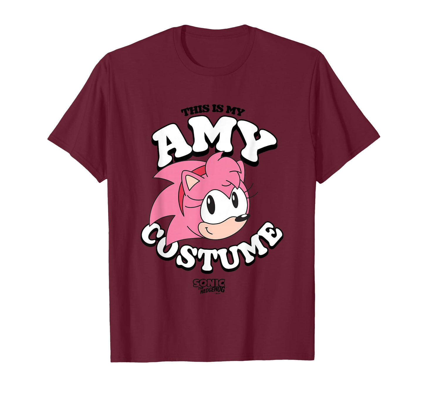 Sonic The Hedgehog Halloween This Is My Amy Retro Costume T-Shirt