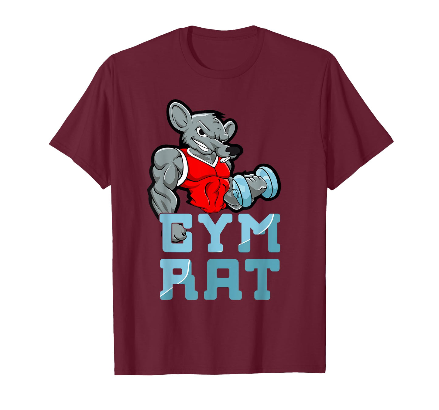 Gym Rat Fitness Bodybuilding Exercise Muscles Sport T-Shirt
